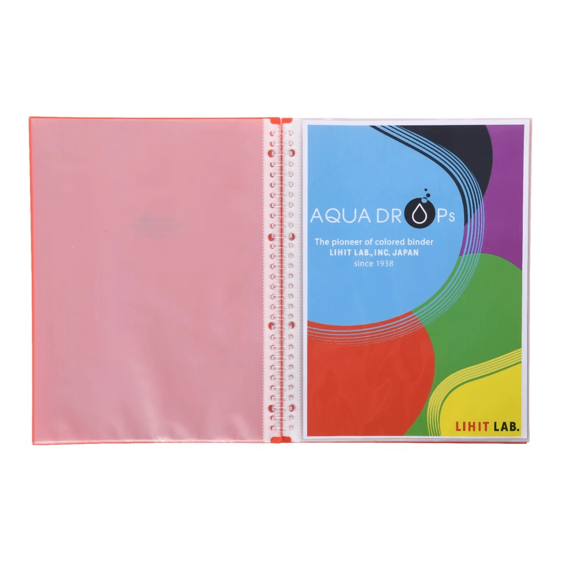 4 Aqua Drops Refillable Display Book A4 20 Pockets Vivid Red, 4 of 4
