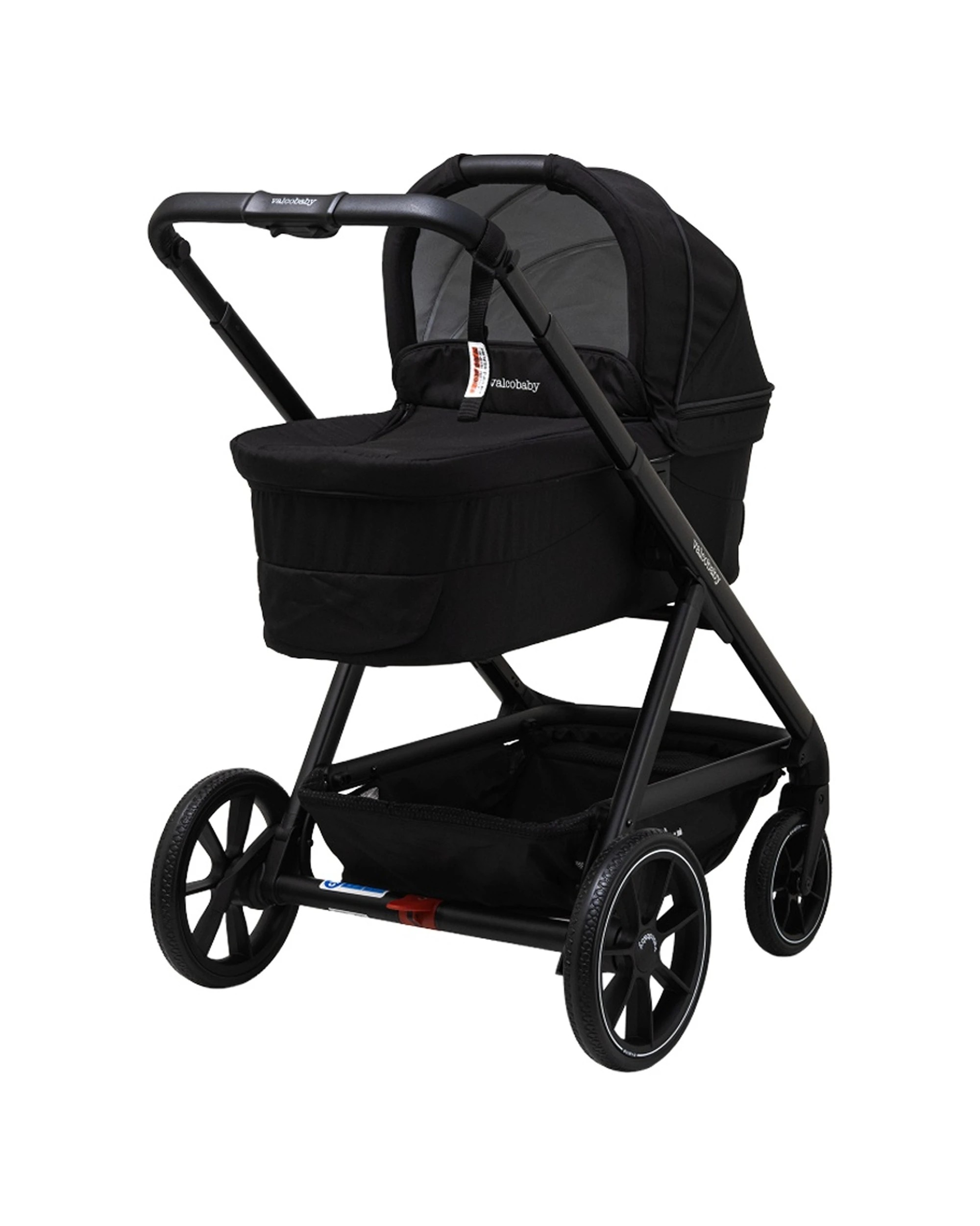 1 Valcobaby Ark Stroller Pram Bassinet Adjustable Hood Security Belt - Black, 1 of 2