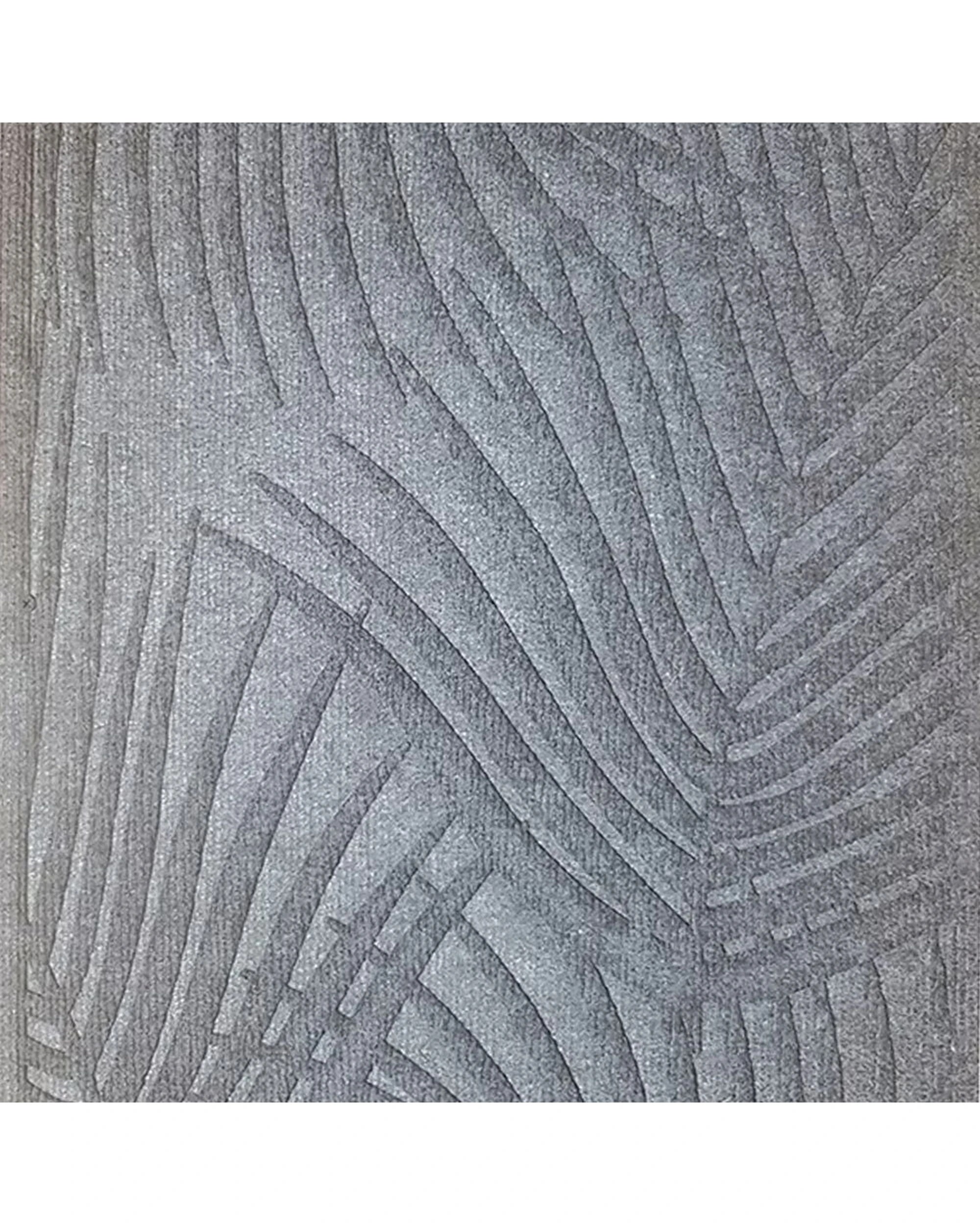 3 Solemate Marine Carpet Palm Frond 45x75cm Outdoor Doormat Home Furnishings - Grey, 3 of 4