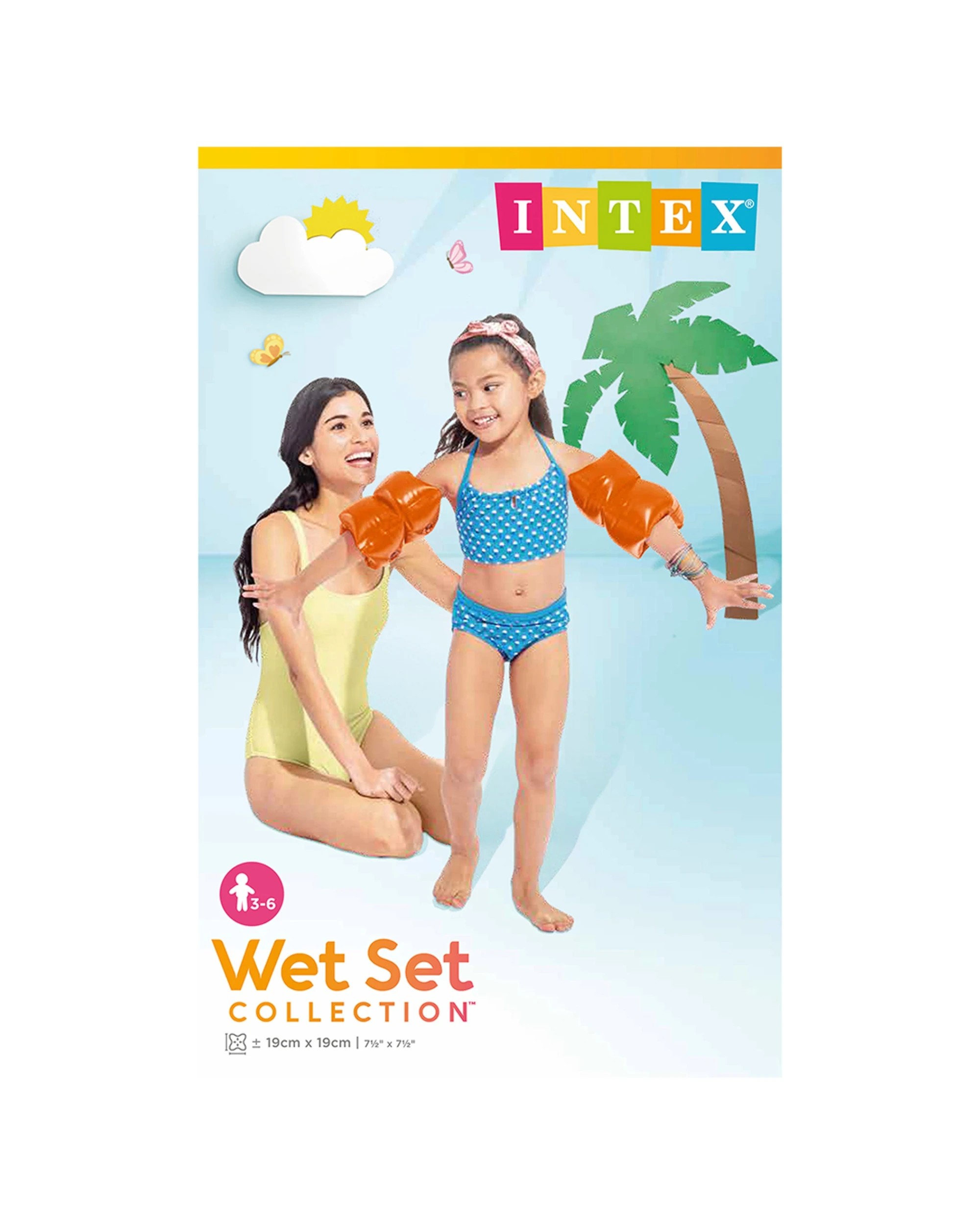 5 Intex 4x 2PK Inflatable Arm Bands Swimming Aid 3-6y - Multi, 5 of 5