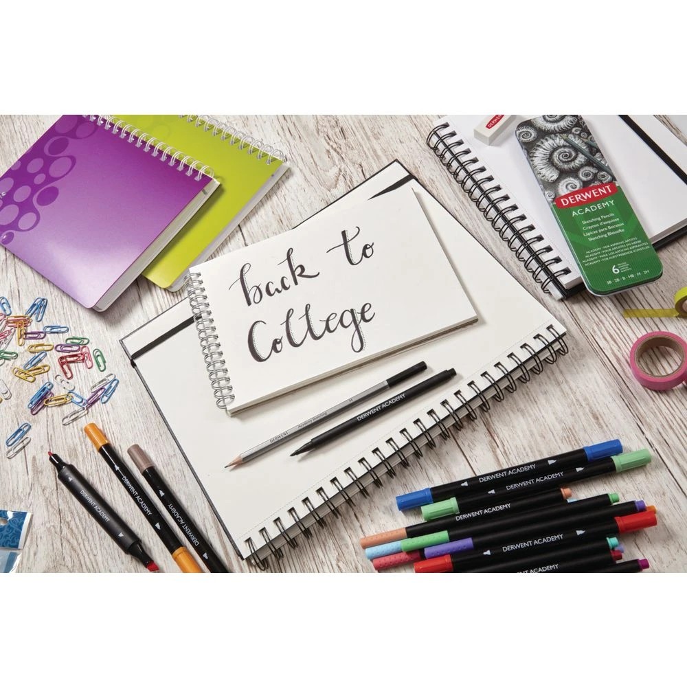 6 Derwent Academy Sketching Pencils 6 Pack, 6 of 10