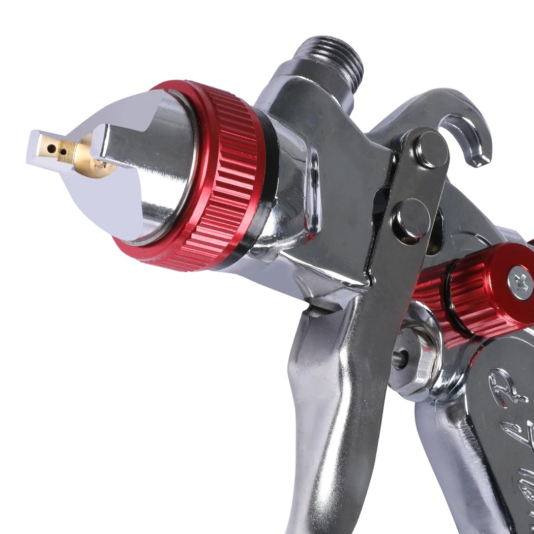 3 Traderight Spray Gun Paint Gun Kit HVLP Gravity Feed Air 1.4mm 1.7mm 2mm 3Tips, 3 of 5