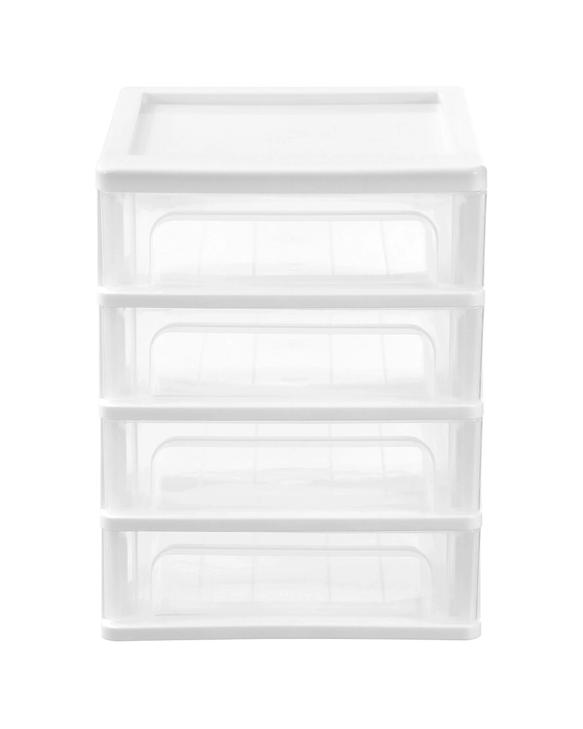 3 Boxsweden A4 Desktop 4-drawer Unit 33.5x26cm Storage Organiser Bpa-safe Plastic
 - White, 3 of 9