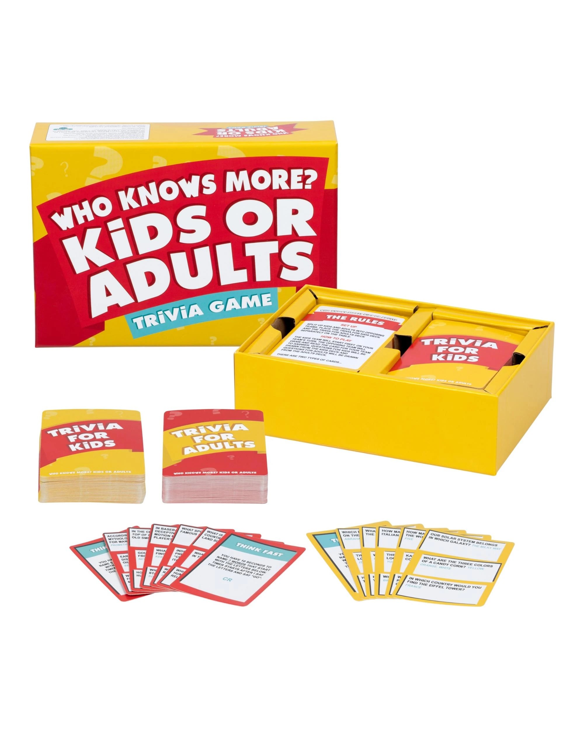 4 Who Knows More? Kids or Adults Trivia Game, 4 of 9