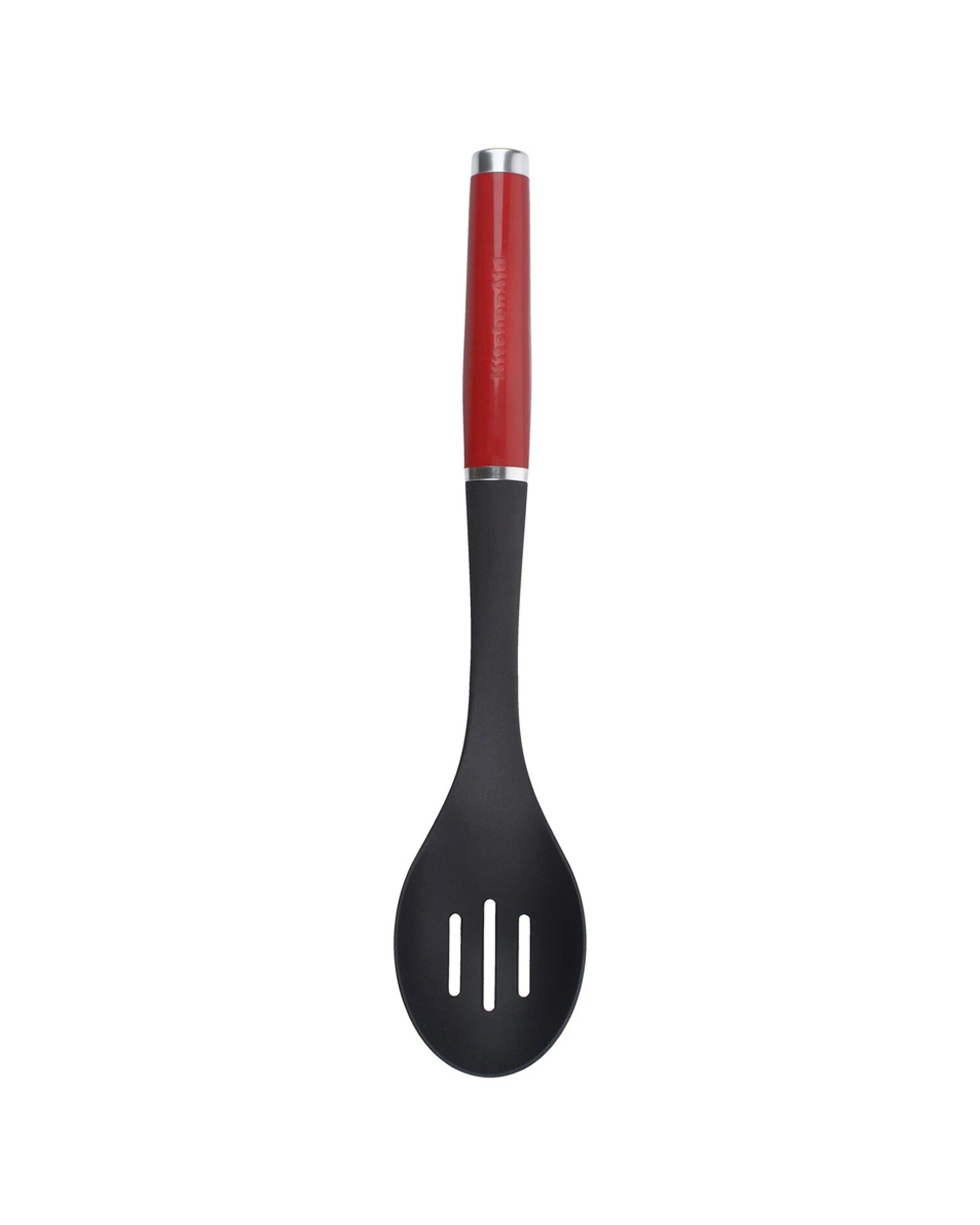 KitchenAid 3PK Slotted Cooking Spoon 34cm Heat Resistant Nylon - Red ...