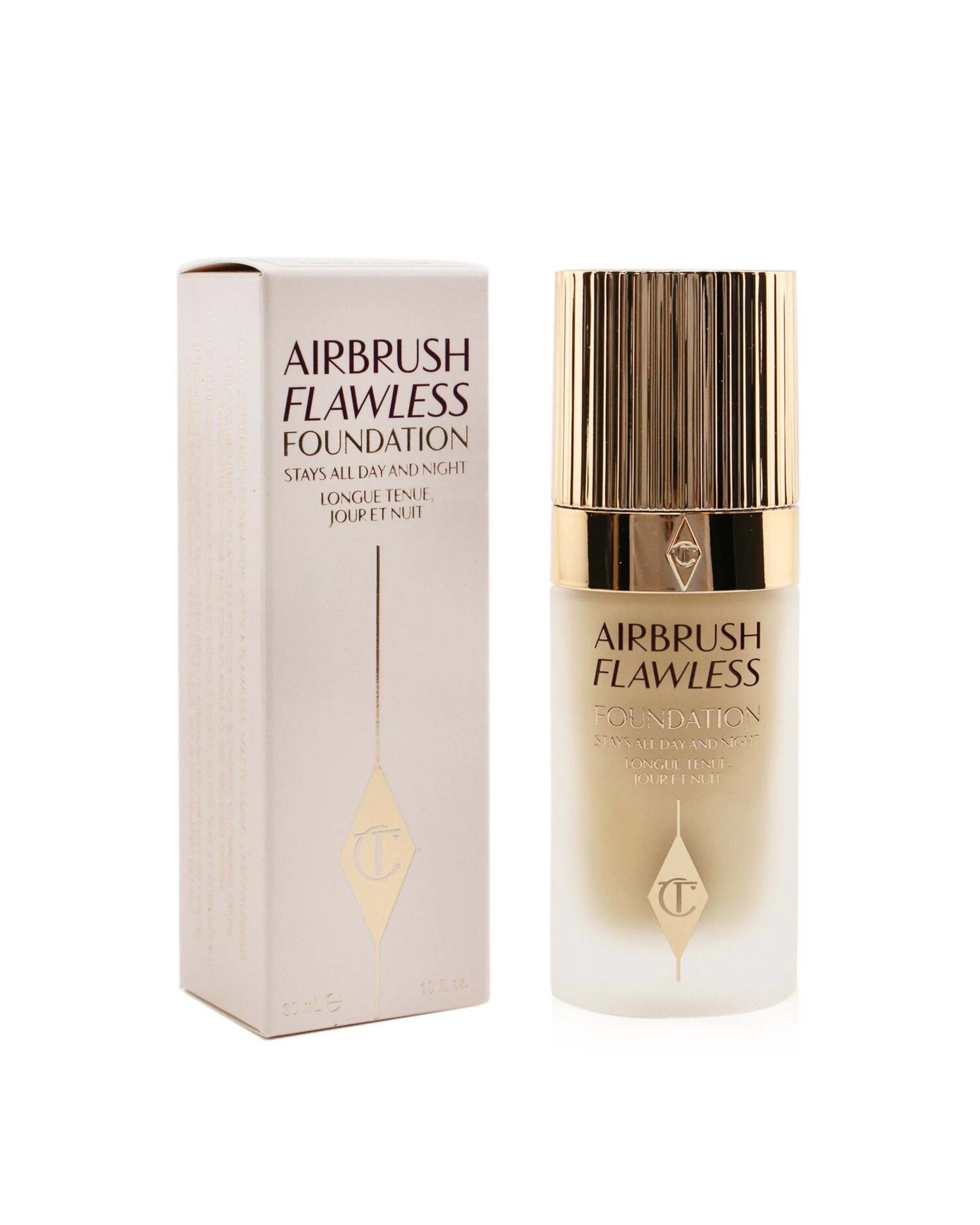 8 Charlotte Tilbury Airbrush Flawless Foundation - # 30ml/1oz - Natural, 8 of 9