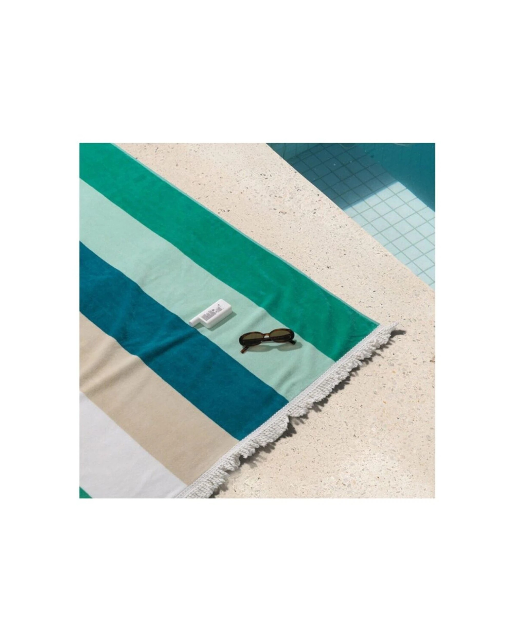 3 Canningvale Sorrentina Grande Velour Beach Towel 100% Cotton - Multi, 3 of 3