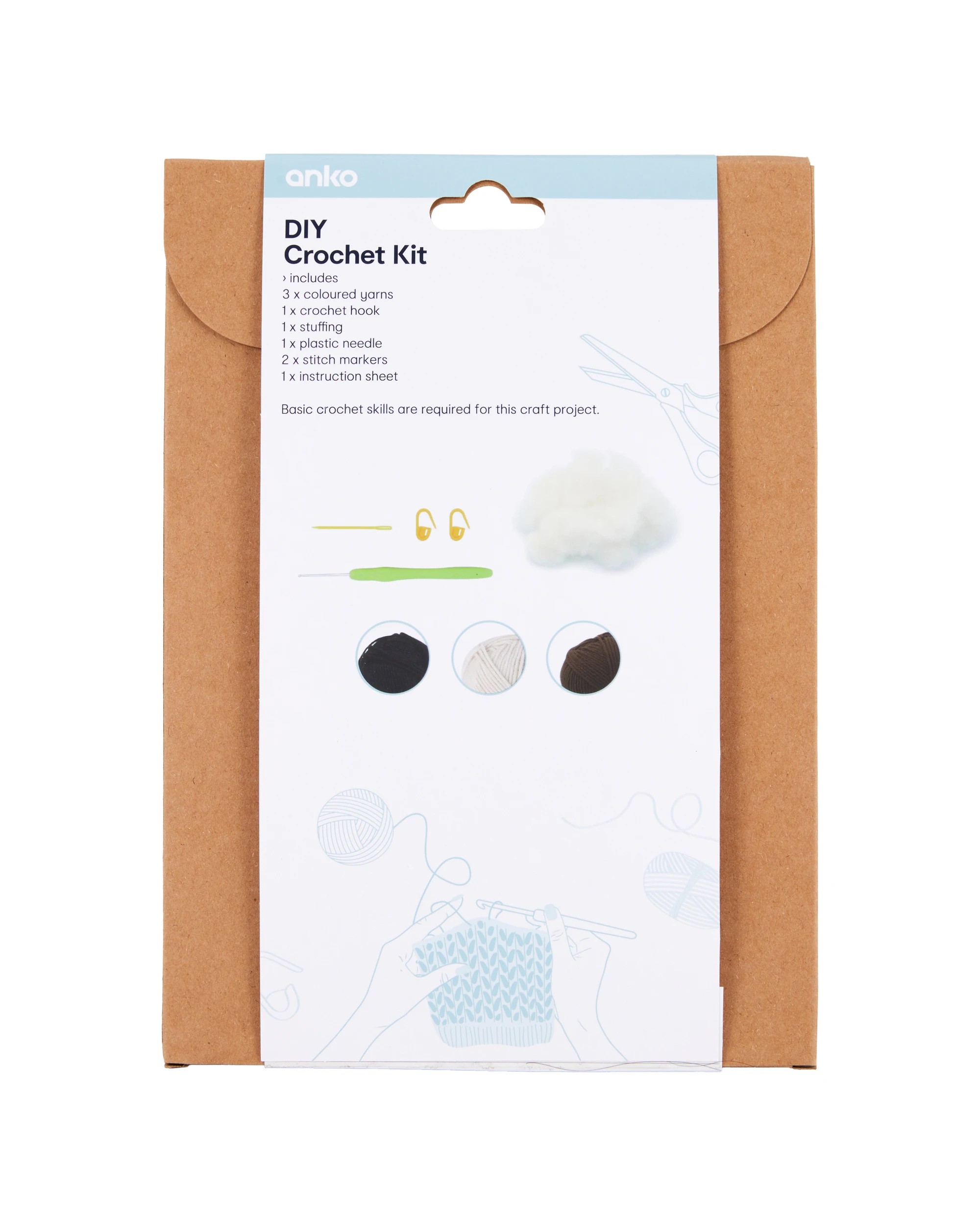 3 DIY Crochet Kit - Cow, 3 of 3