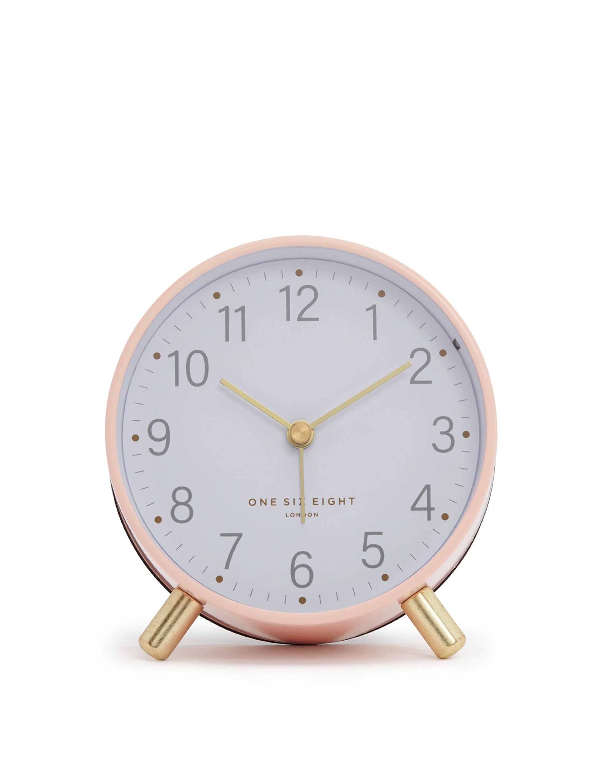 2 One Six Eight London Maisie Silent Alarm Clock - Blush - Pink, 2 of 4