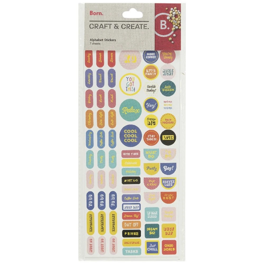 1 Born Craft Sticker Book, 1 of 2
