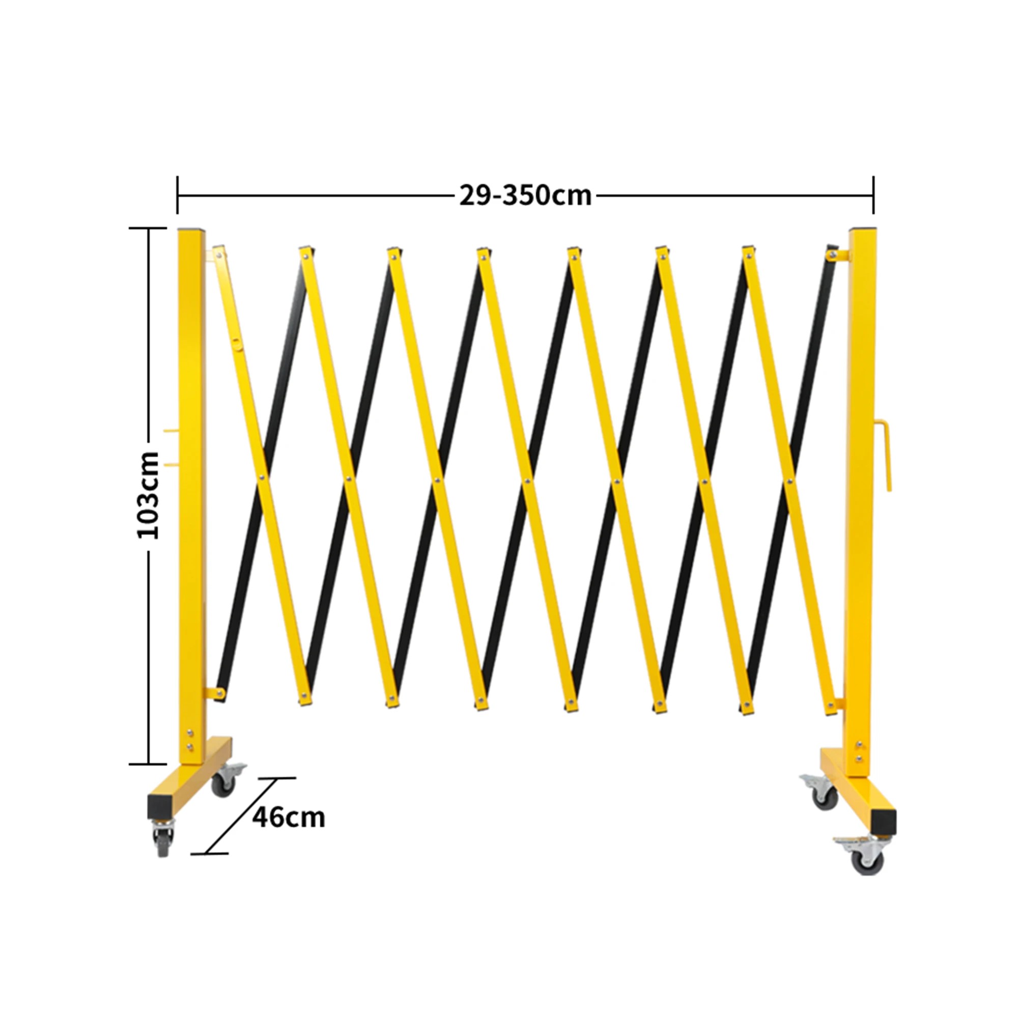 3 Traderight Expandable Aluminium Barrier Gate 11Ft - Yellow, 3 of 5