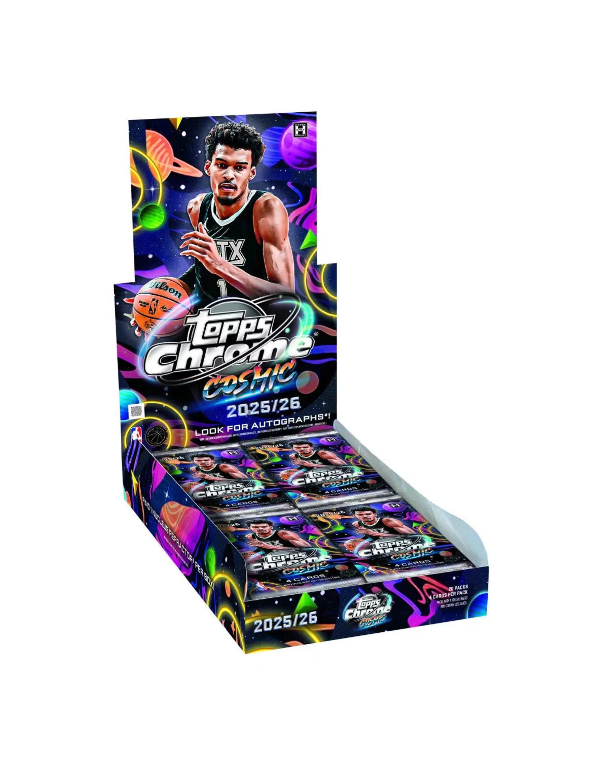 1 Topps 2025/2026 Cosmic Chrome NBA Basketball Hobby Box, 1 of 10