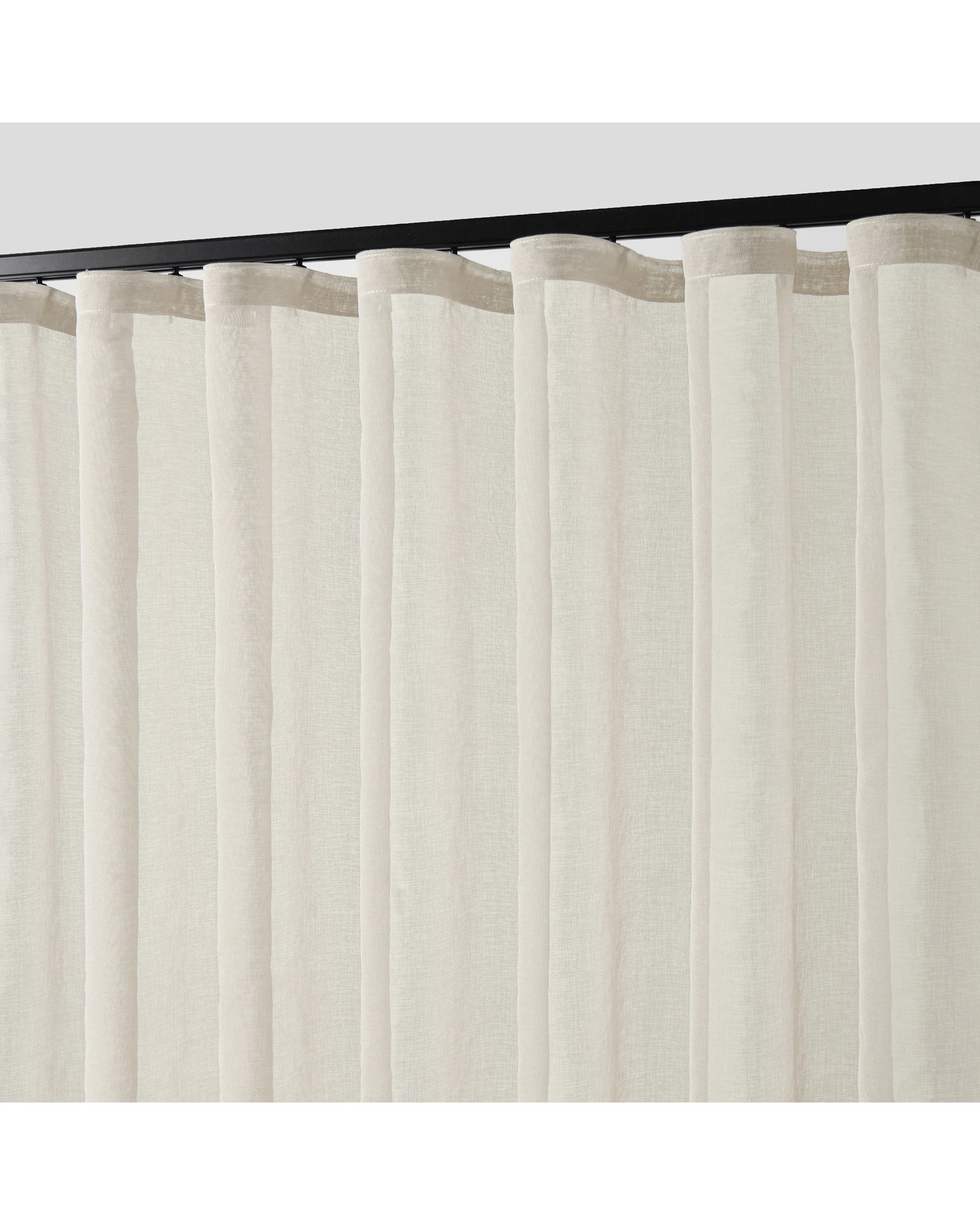 2 Cadence & Co. Kirra Sheer S-Fold Curtain 485x280cm - Fits 280cm Track - Sand, 2 of 4