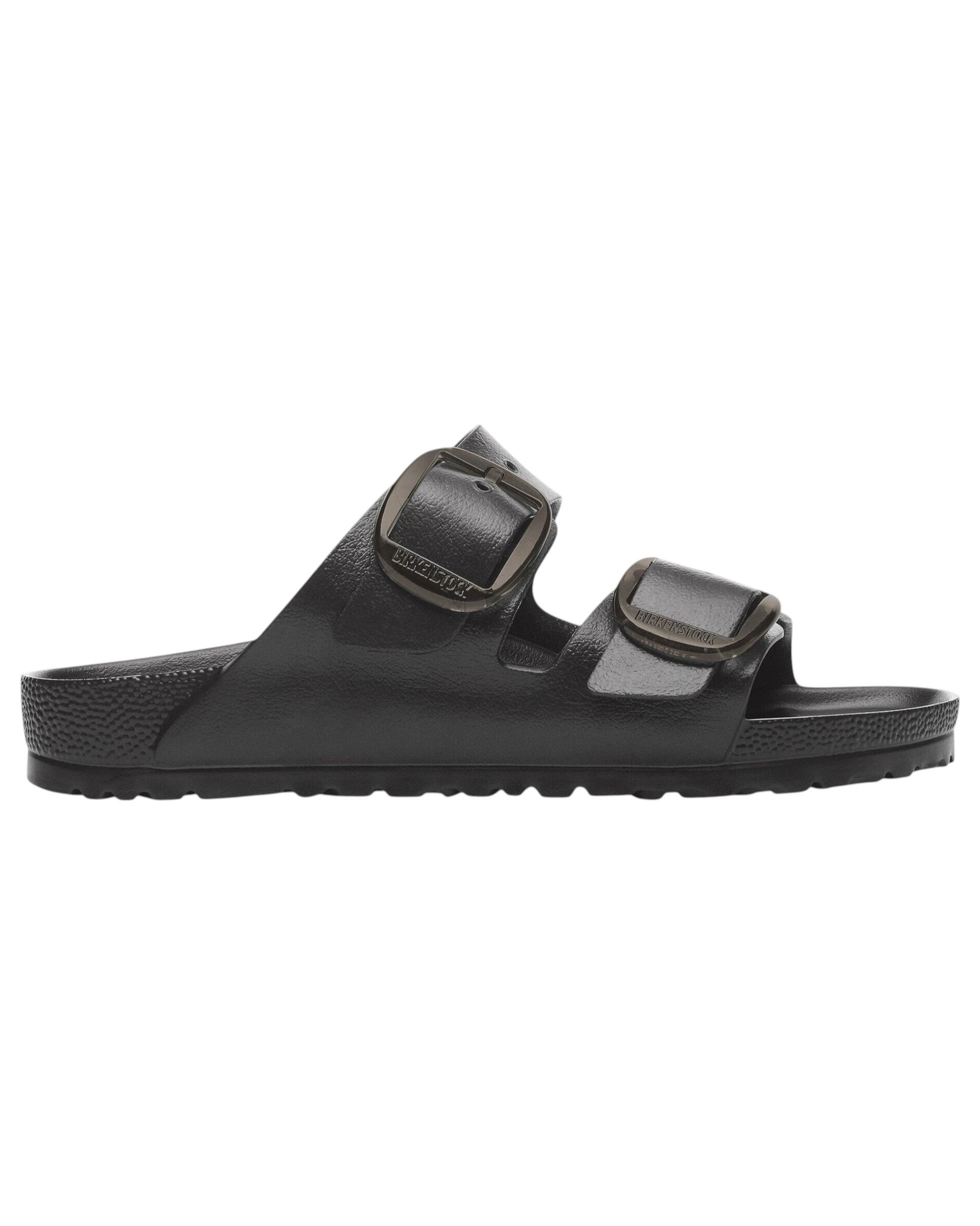 2 Birkenstock Womens Arizona EVA Big Buckle Narrow Slip On Sandals BLACK, 2 of 8