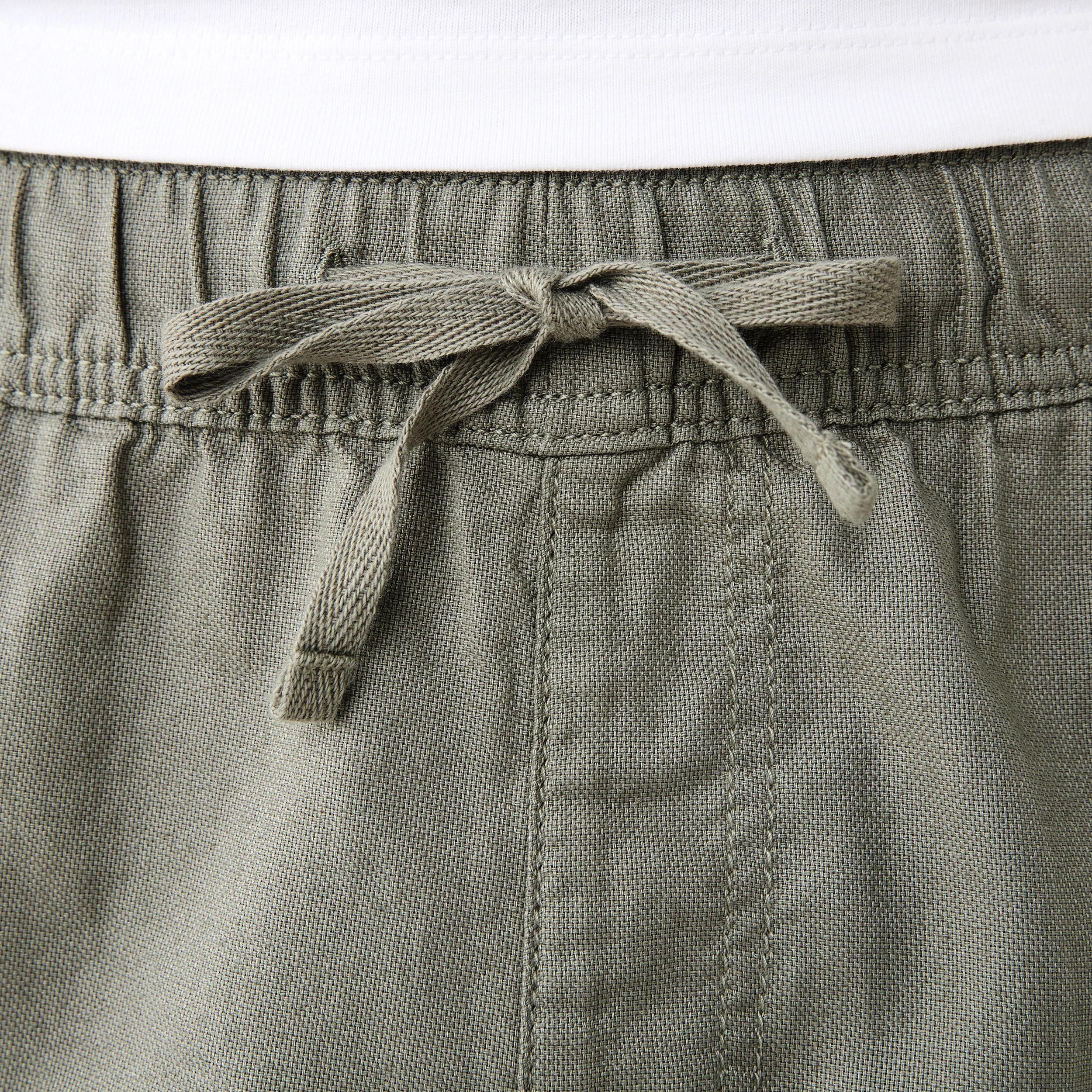 4 Cotton Linen Cargo Shorts SAGE WASH, 4 of 6