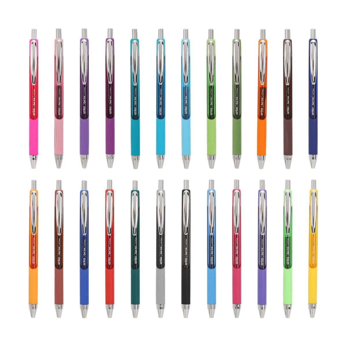 2 24 Pack Retractable Gel Pens, 2 of 4