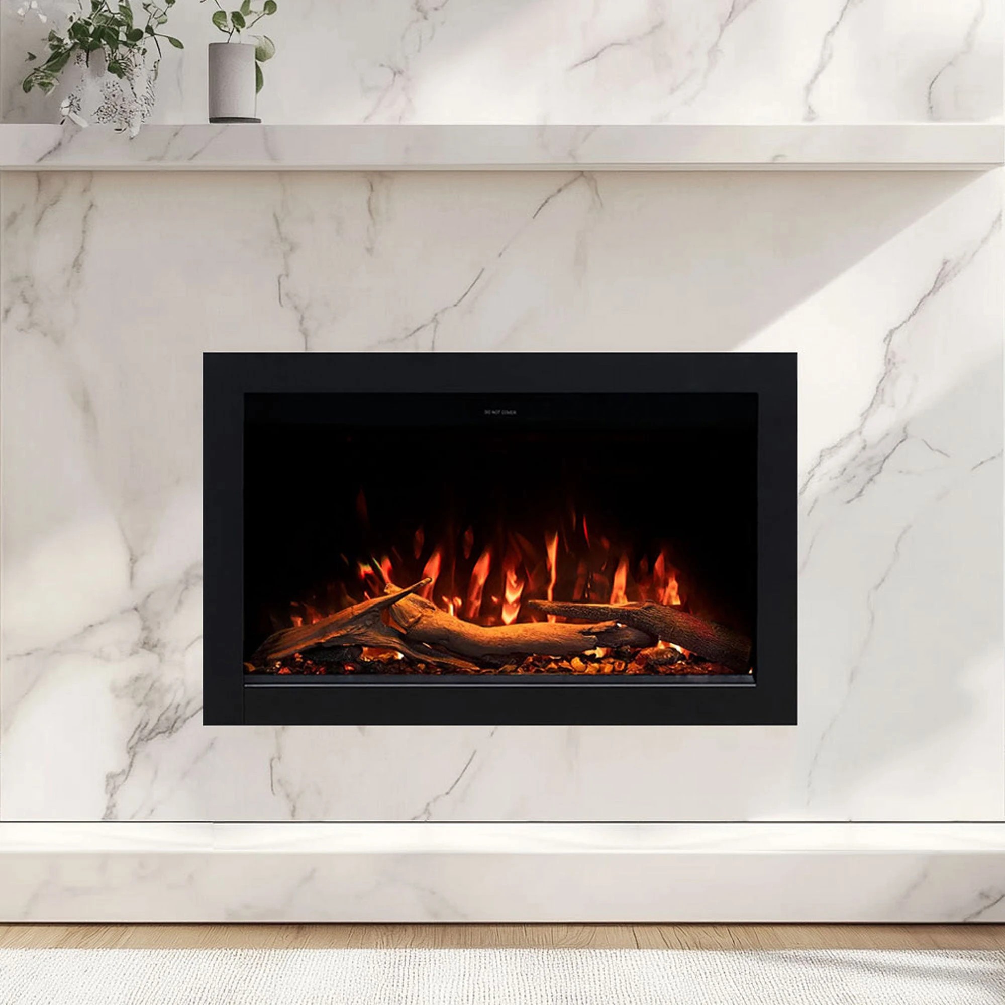 1 Moda Living Nova 26 inch Electric Fireplace - Black, 1 of 4