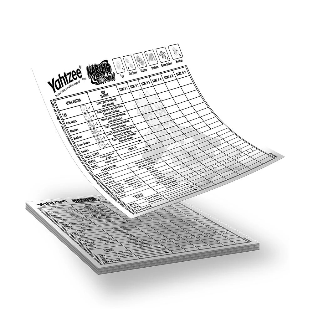 4 Naruto: Shippuden Yahtzee Board Game, 4 of 4