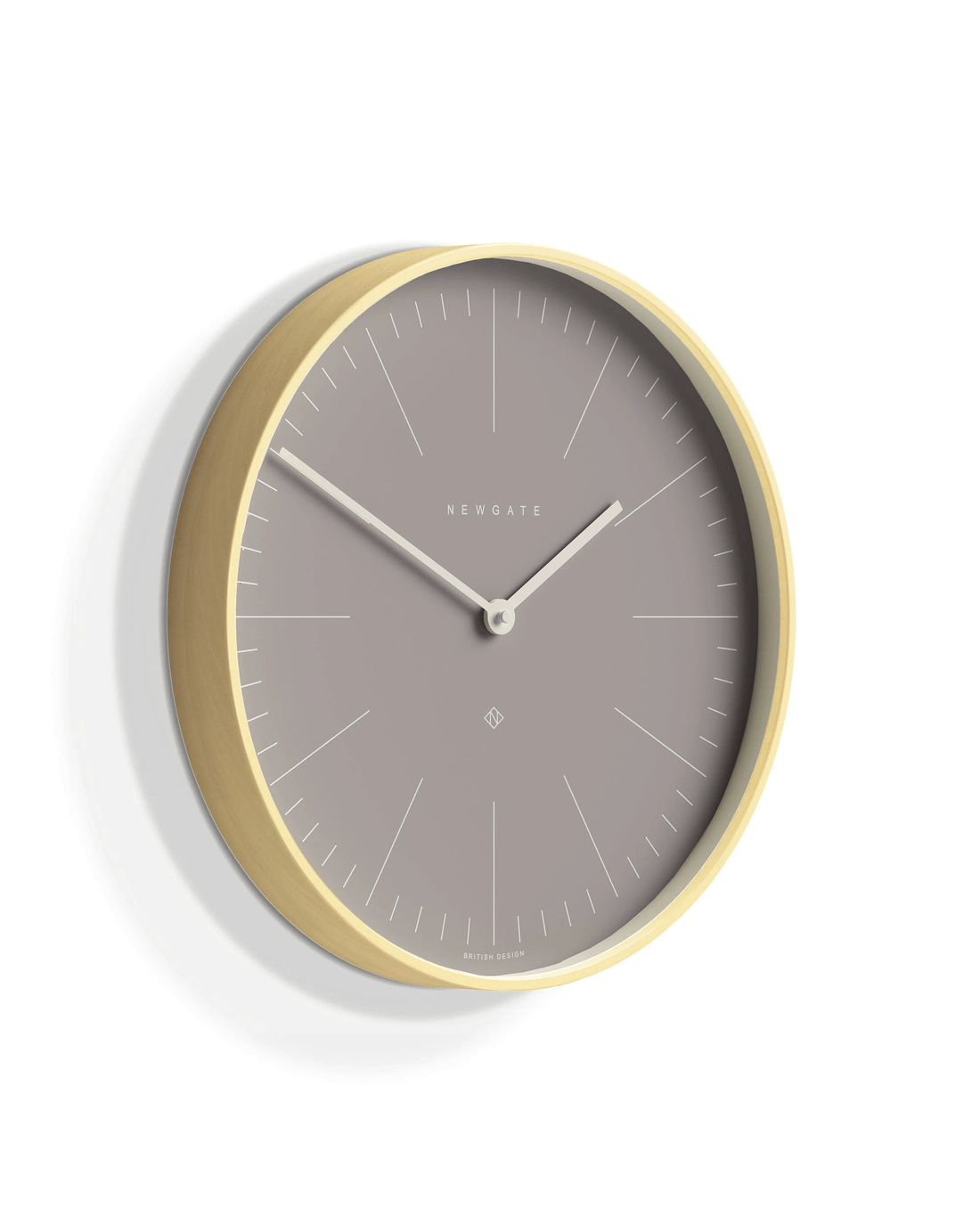Newgate Mr Clarke Clock Pale Wood Clay Grey Dial - Natural - Kmart