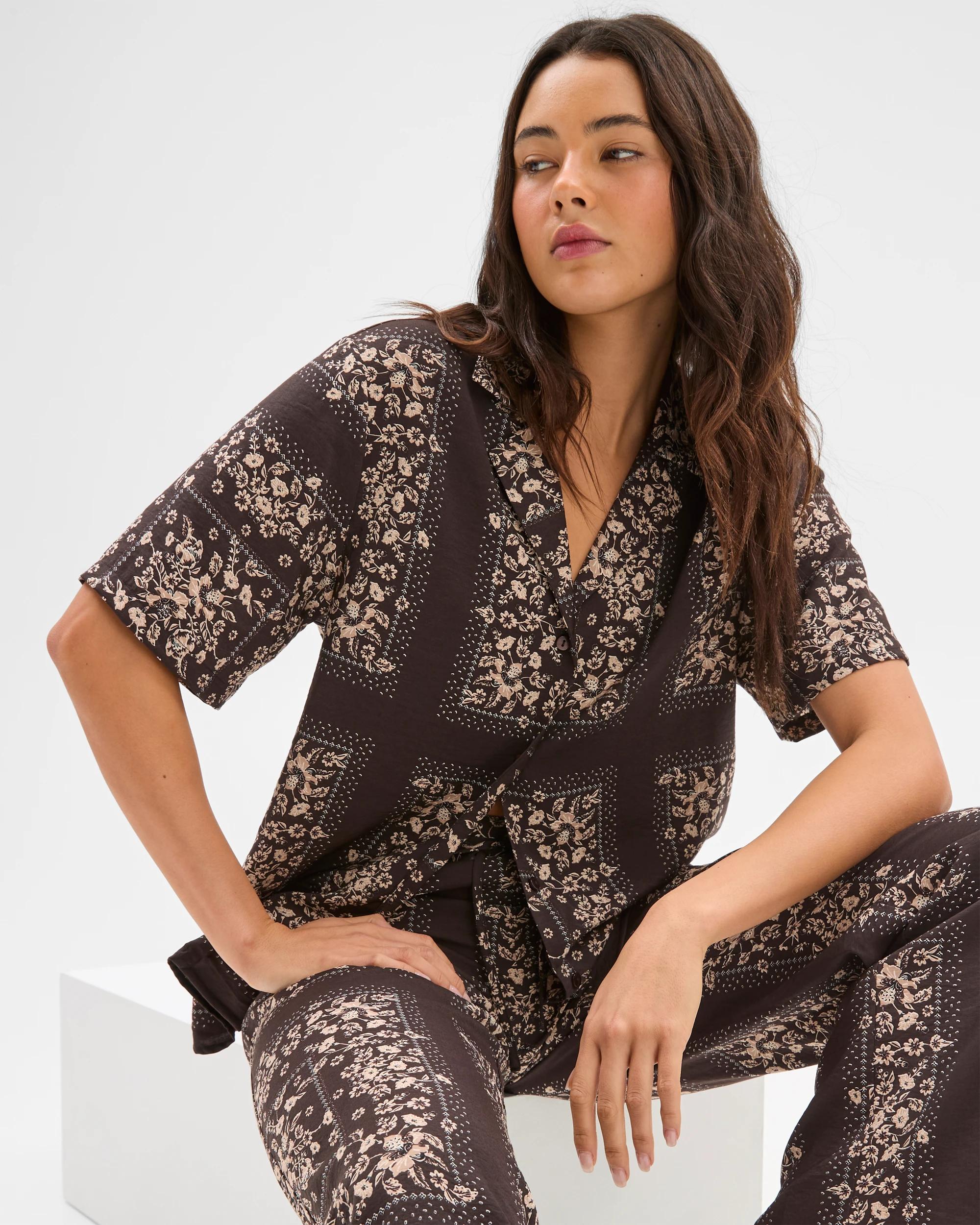 7 Short Sleeve Printed Shirt - Lily Loves SCARF PRINT, 7 of 7