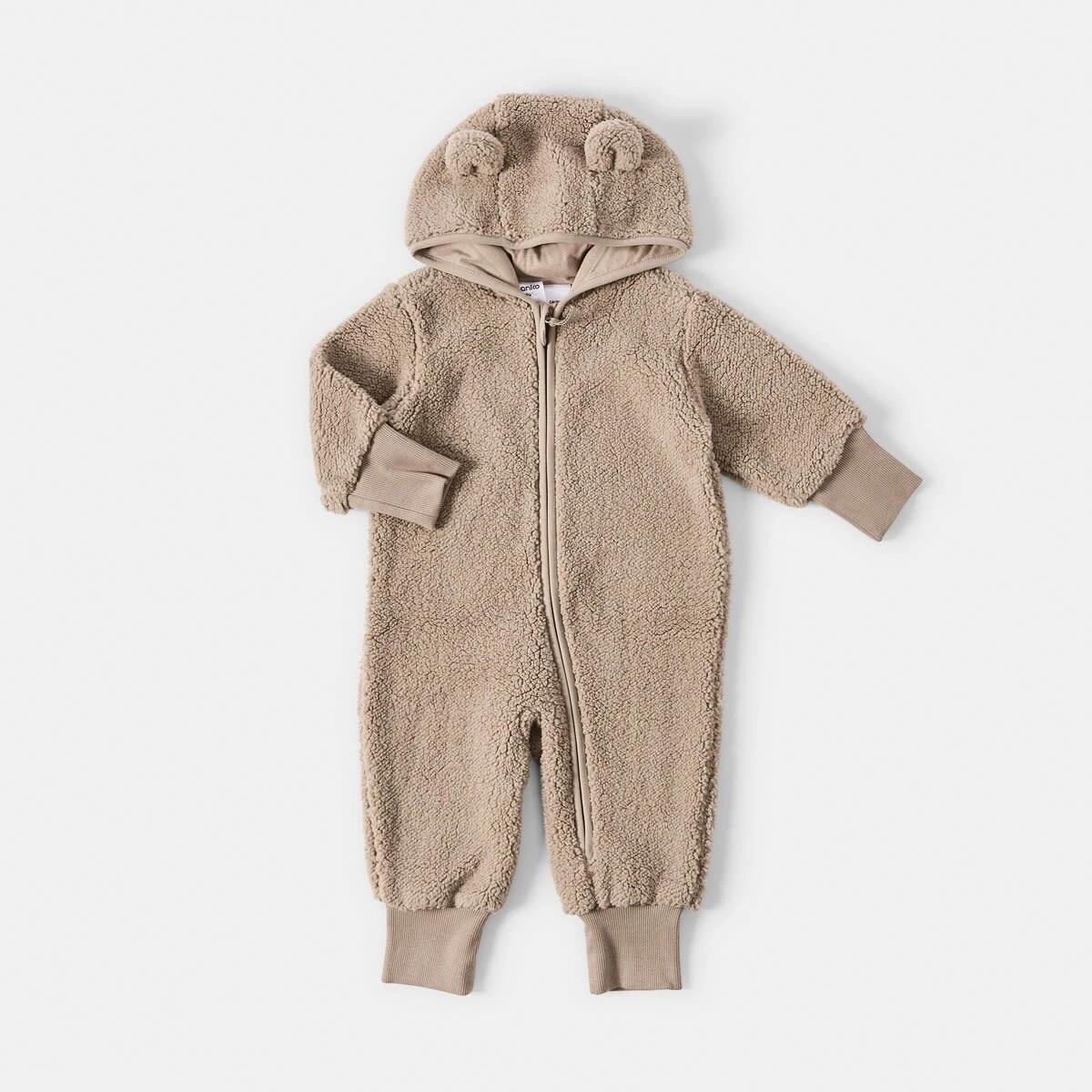 1 Fluffy Pramsuit Bwn Mocha, 1 of 4