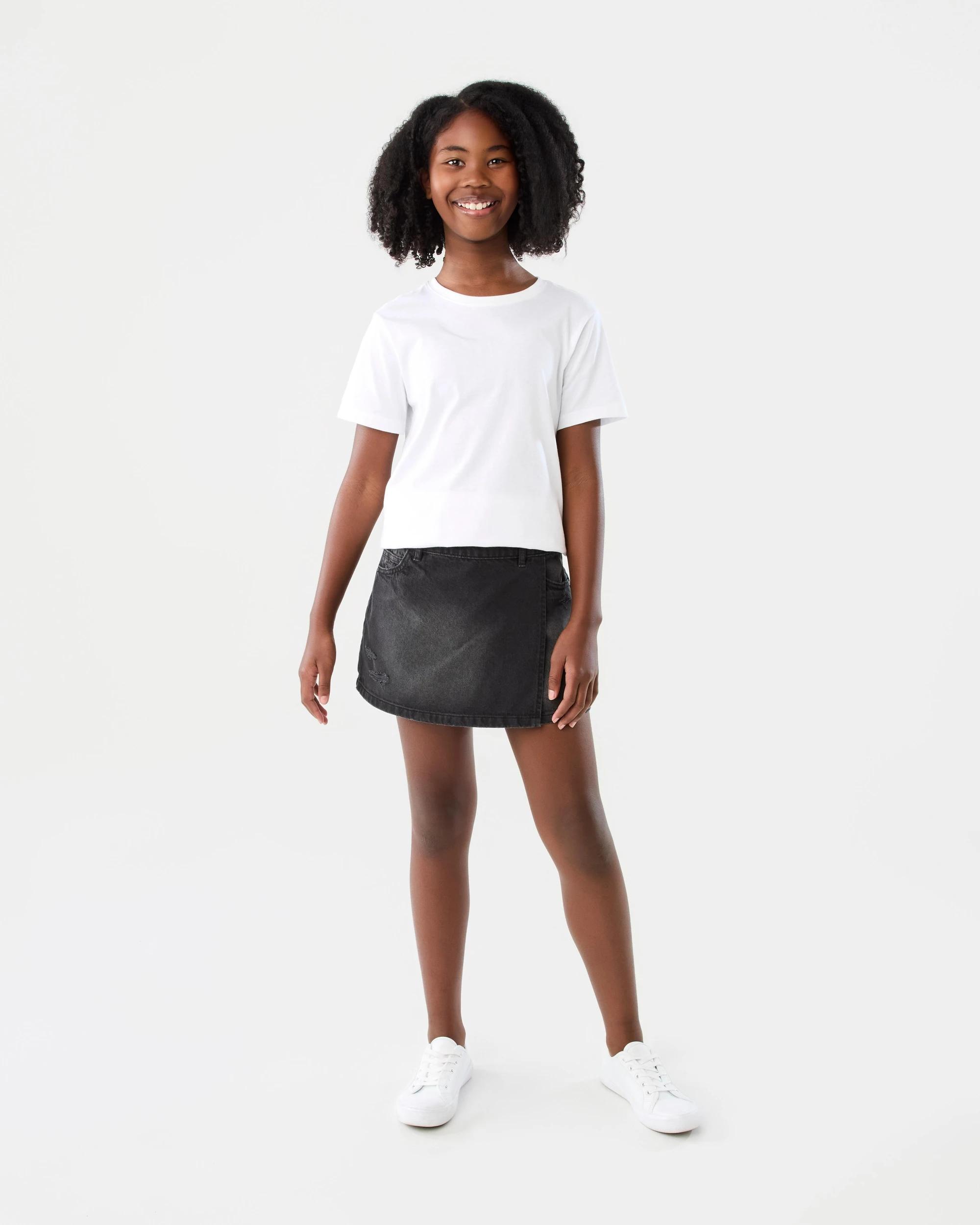 8 Denim Skort Blk Wash, 8 of 9
