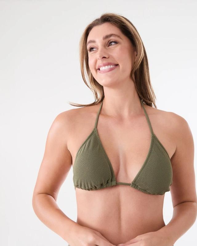 Slider Triangle Crinkle Bikini