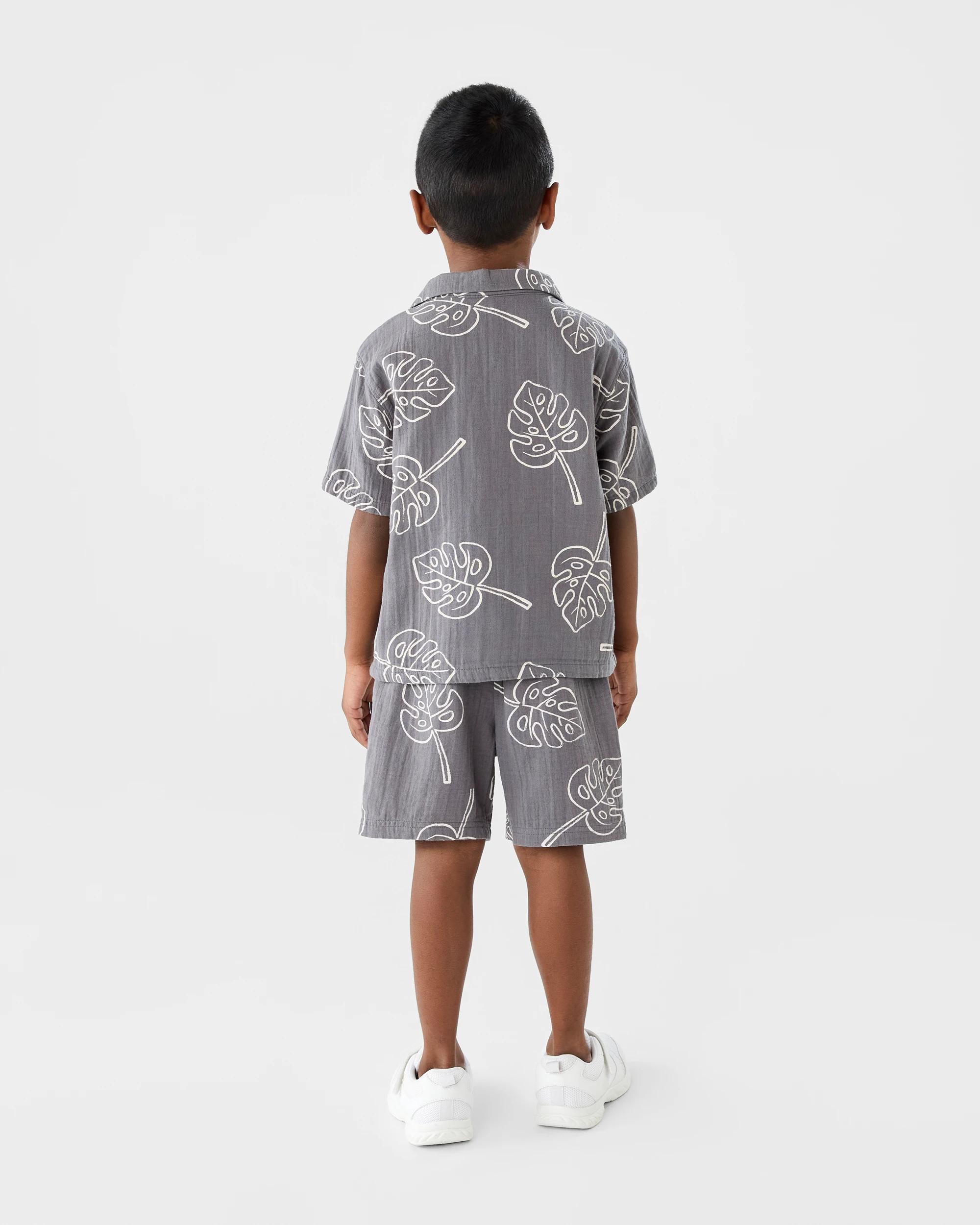 9 Double Cloth Shirt Gry Leaves, 9 of 9
