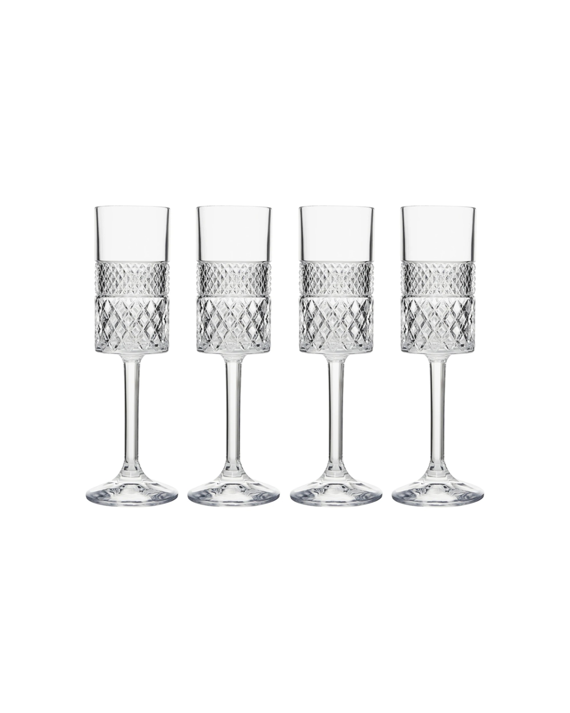 1 Maxwell & Williams 4pc Speakeasy Art Deco Flute Glasses Set 190ml Glassware
 - Plain, 1 of 3