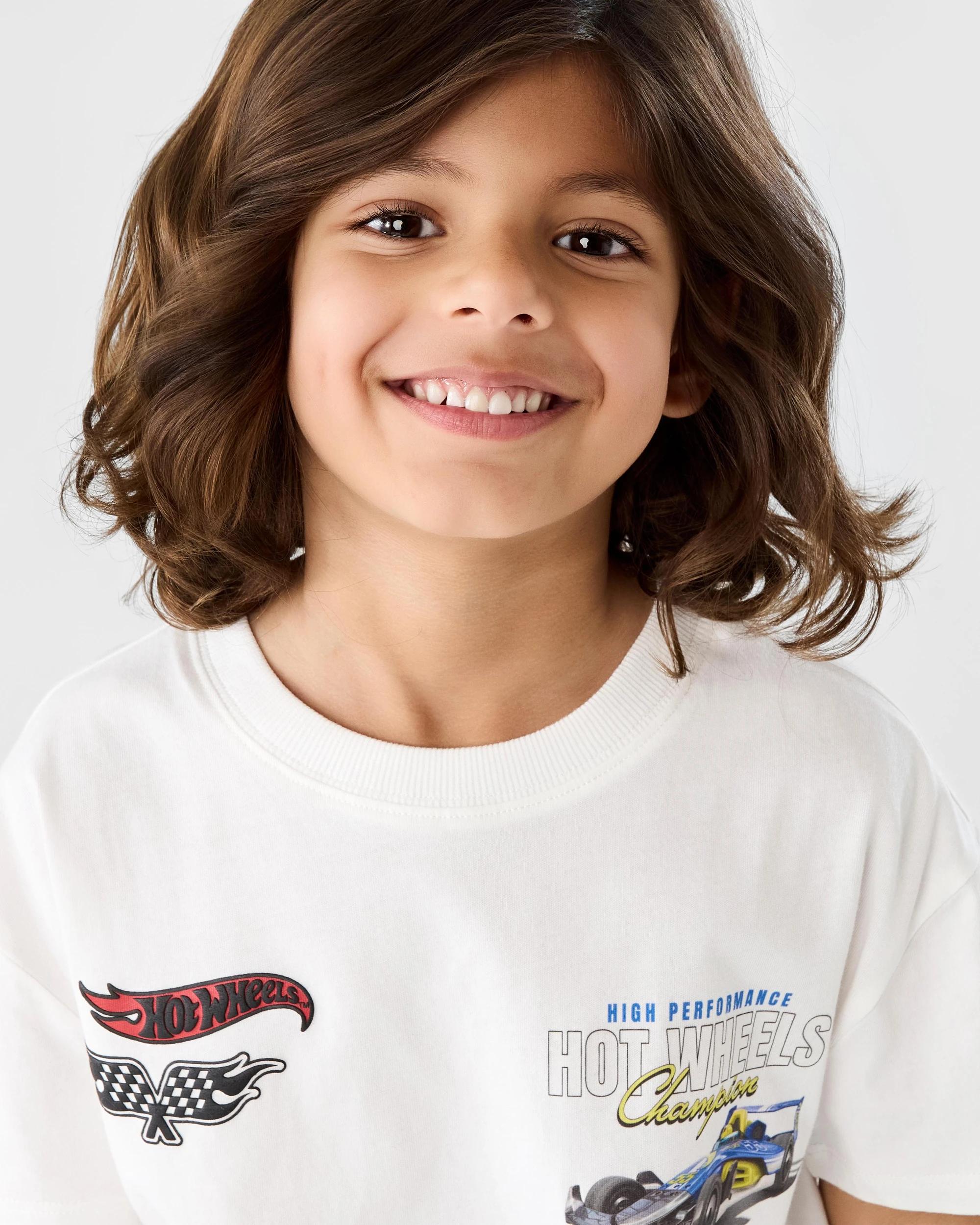 3 Hot Wheels License Oversized Printed T-shirt Hot Wheels, 3 of 9