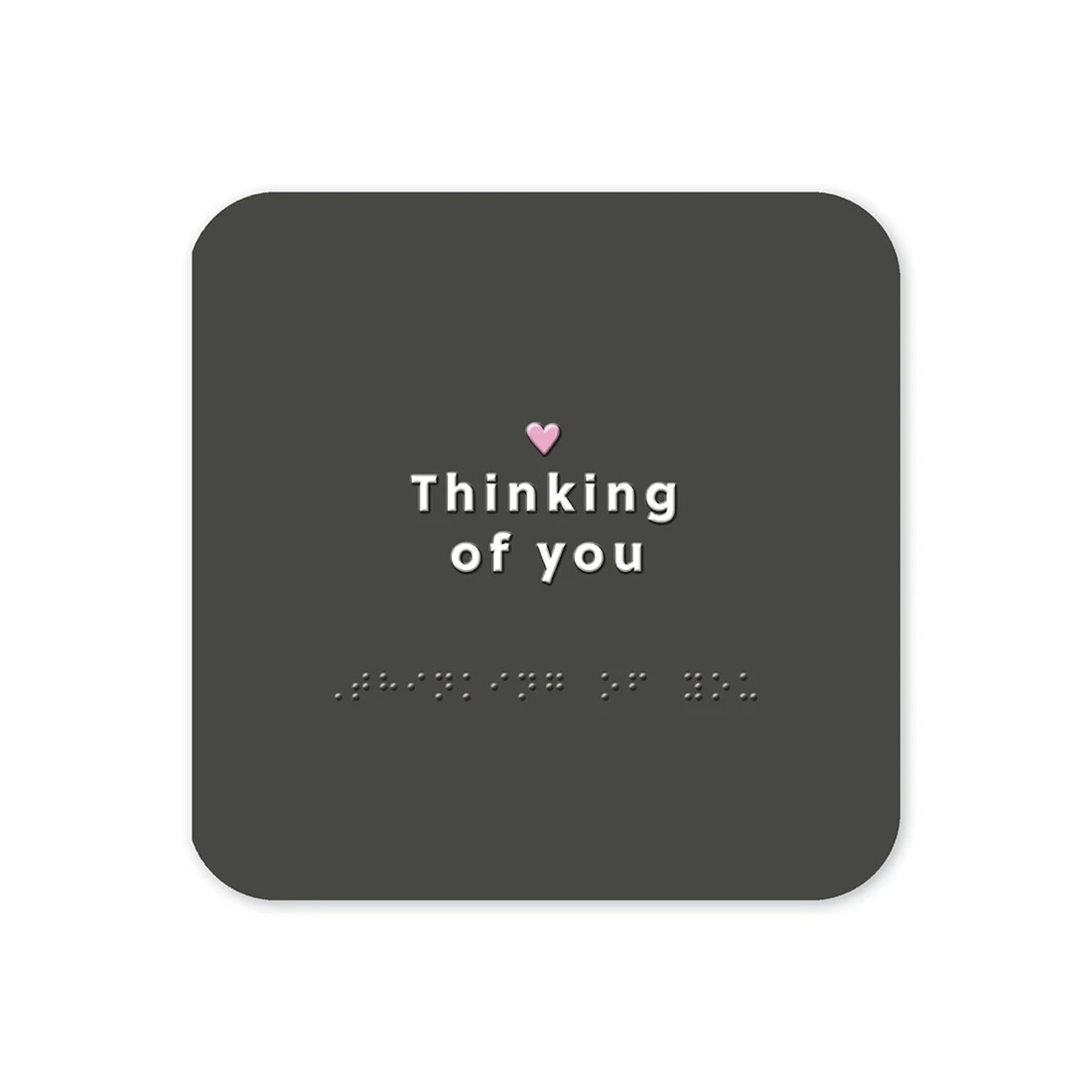 3 Hallmark Braille Greeting Card - Thinking Of You, 3 of 3