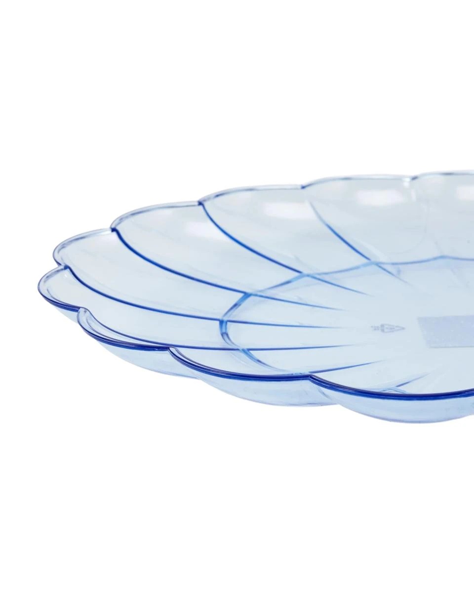 2 Blue Tinted Oval Platter, 2 of 4