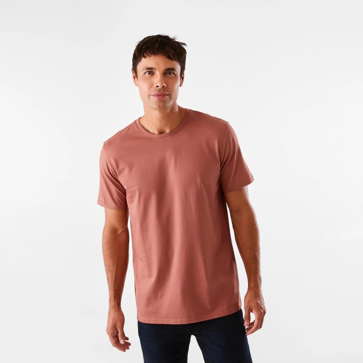 1 Australian Grown Cotton Crew Neck T-shirt Brn Cope, 1 of 5