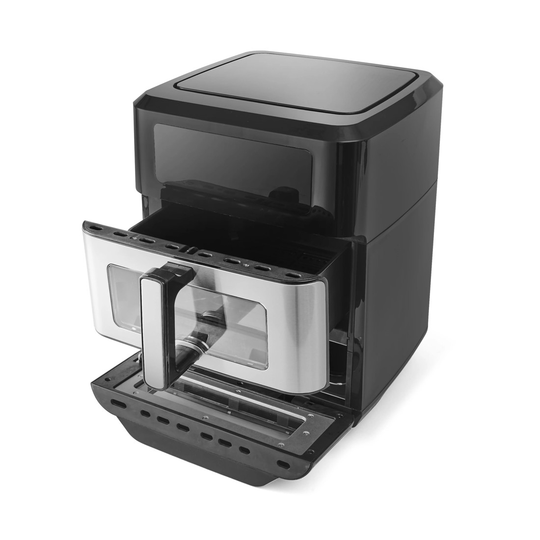 4 2-in-1 Air Fryer and Oven - Black and Silver Look, 4 of 10