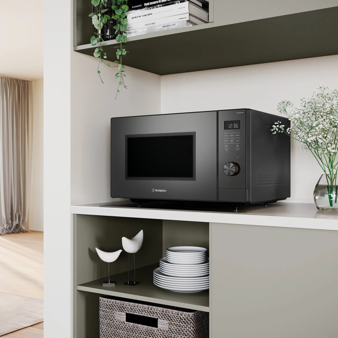 5 Westinghouse 29L Dark Grey Freestanding Microwave Oven, 5 of 5