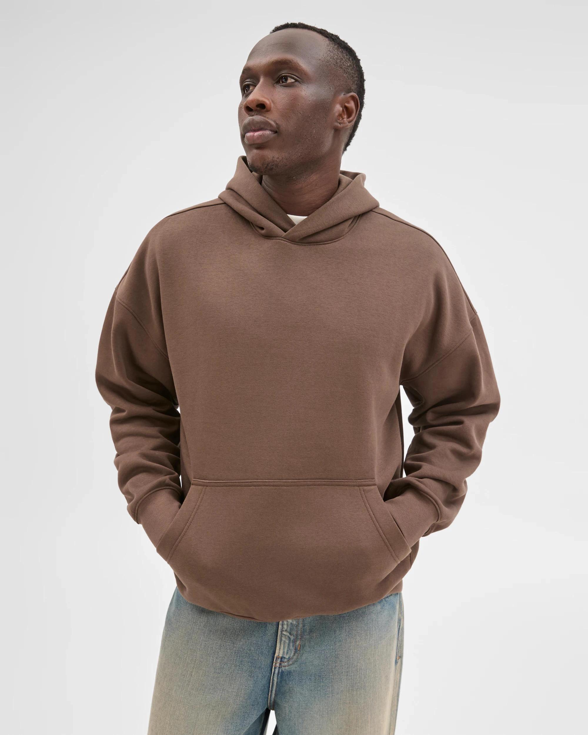 1 Commons Australian Cotton Blend Heavyweight Oversized Hoodie CHOCOLATE, 1 of 6