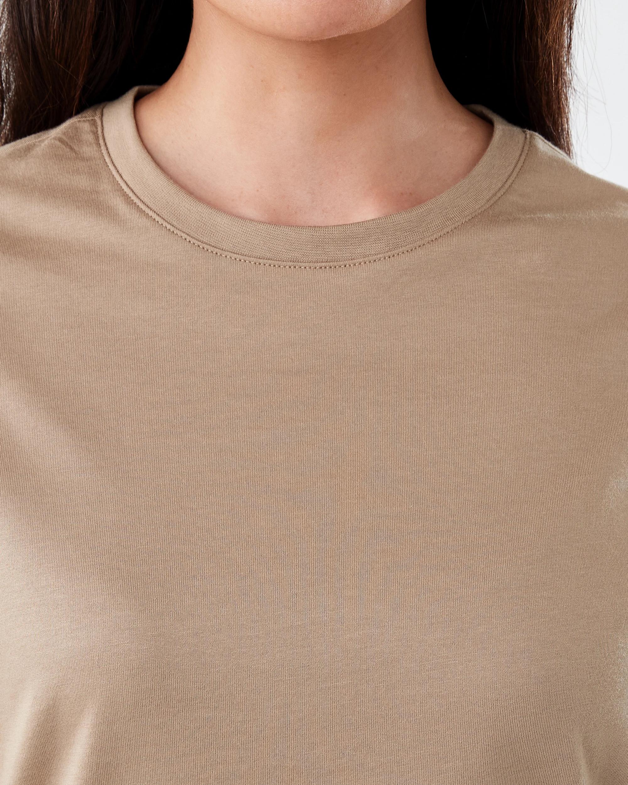 5 Short Sleeve Australian Cotton T-shirt Natural, 5 of 5