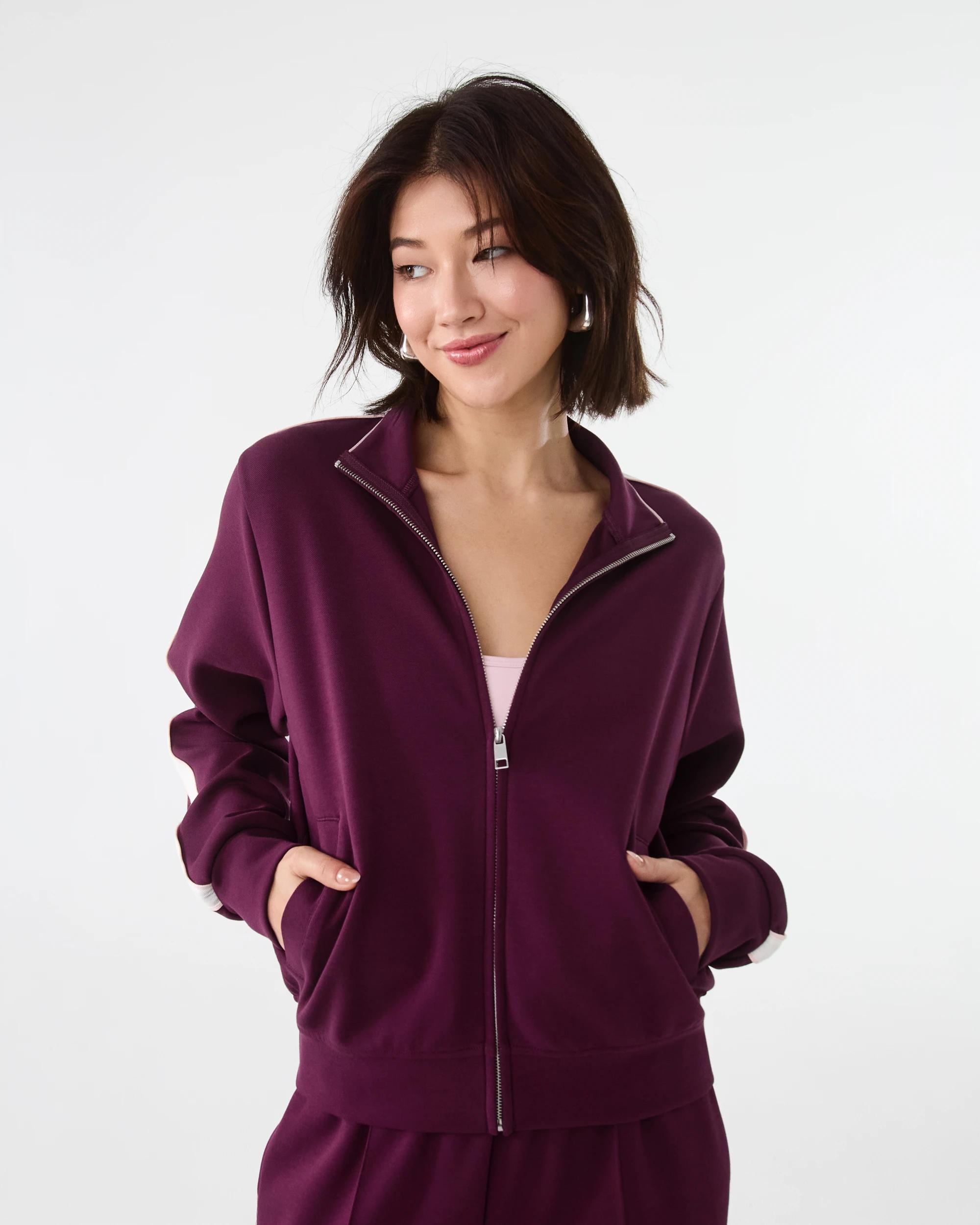 1 Active Womens Retro Zip Through Royal Burg, 1 of 10