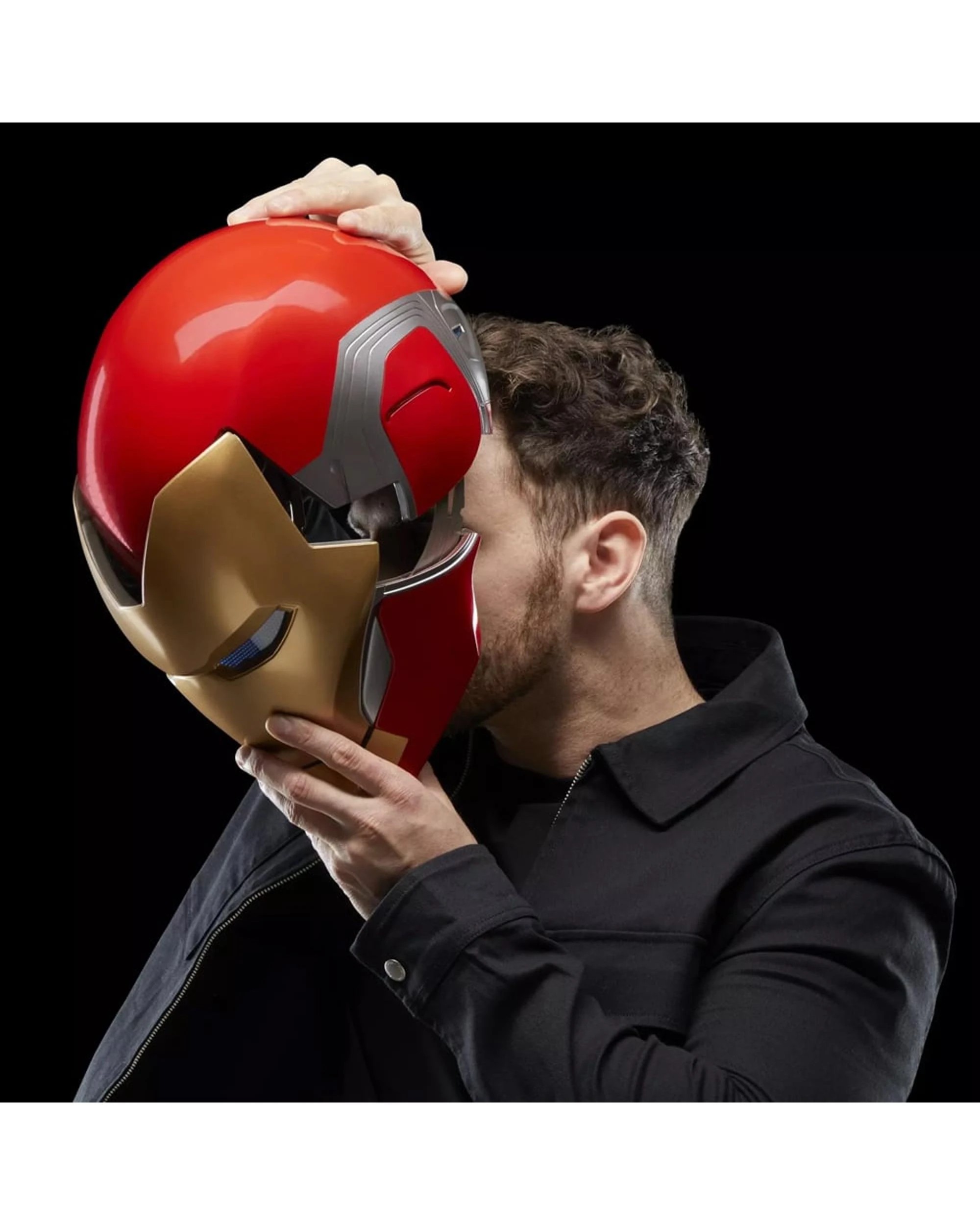 8 Hasbro Marvel Legends Series: Avengers Endgame Iron Man Mark 85 Premium Electronic Helmet, 8 of 10
