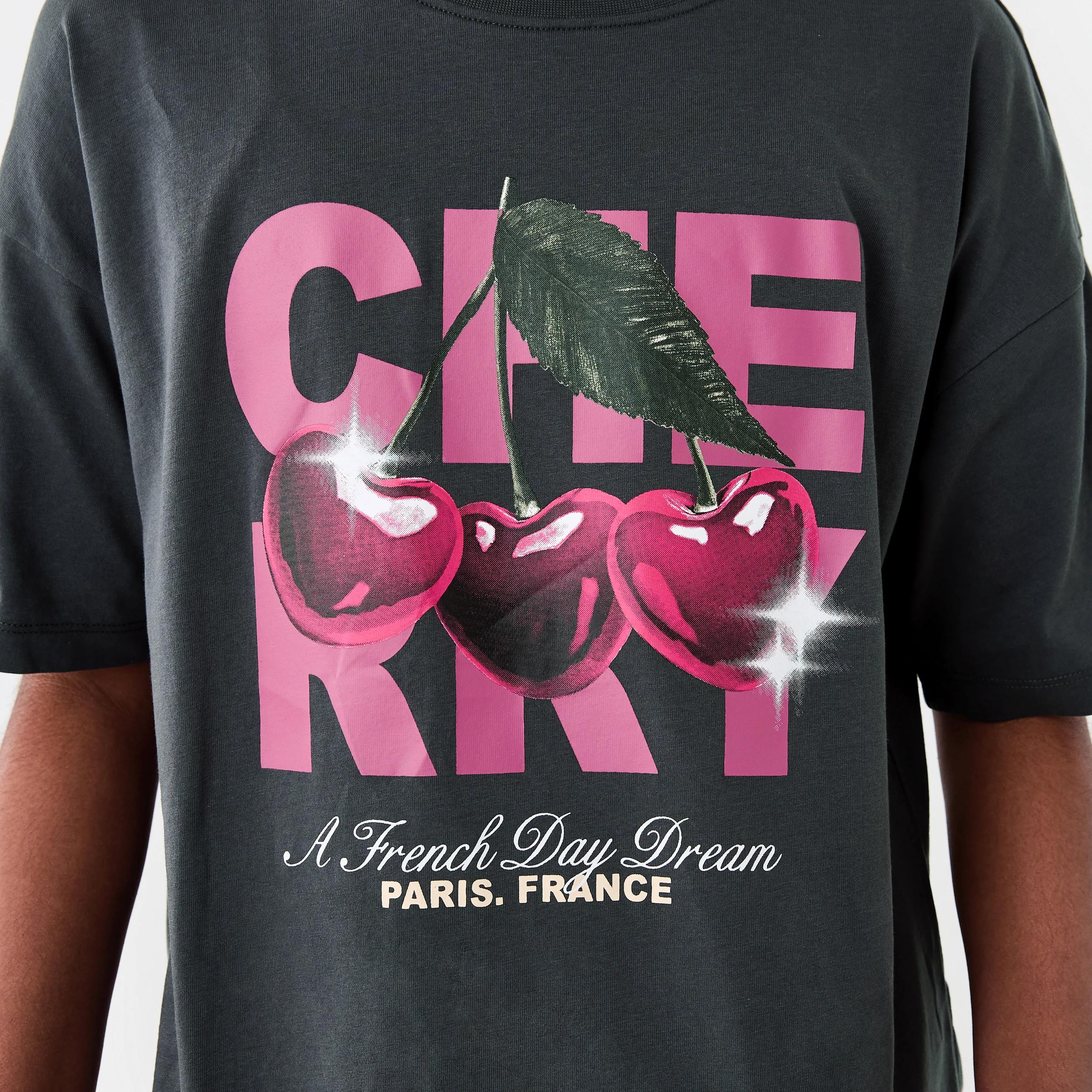 4 Short Sleeve Top Jersey Pyjama Set LEOPARD PRINT, 4 of 7