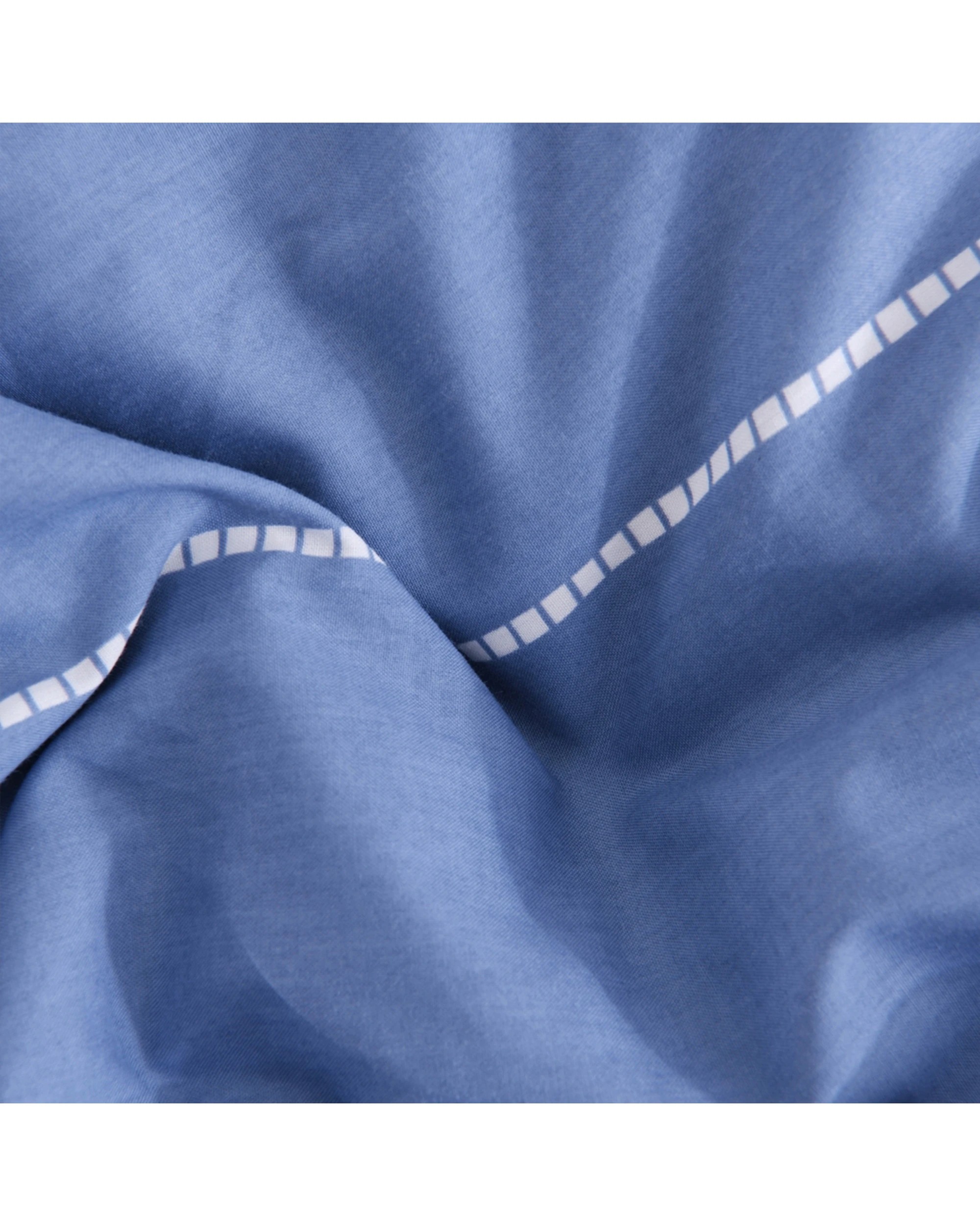 2 Jason Commercial Calista Quilt Cover Set 160x210cm - Blue, 2 of 3