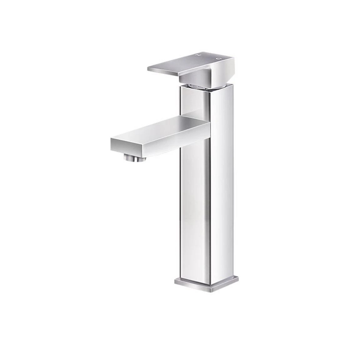 1 Cefito Bathroom Basin Mixer Tap Square Tall Faucet Vanity Laundry Chrome - Silver, 1 of 2