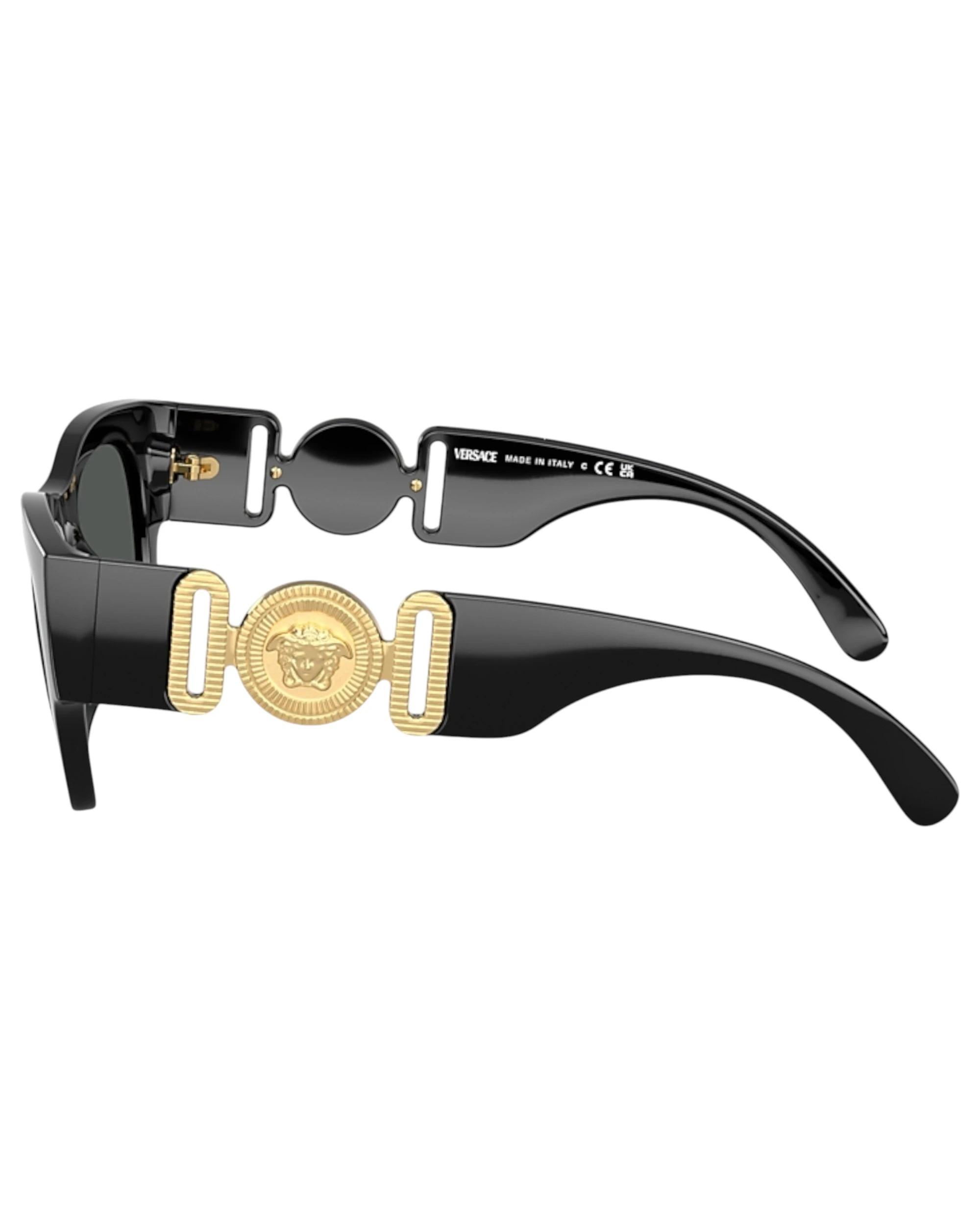 5 Versace Men VE4479U GB1/87 Square Dark Grey Sunglasses BLACK, 5 of 5