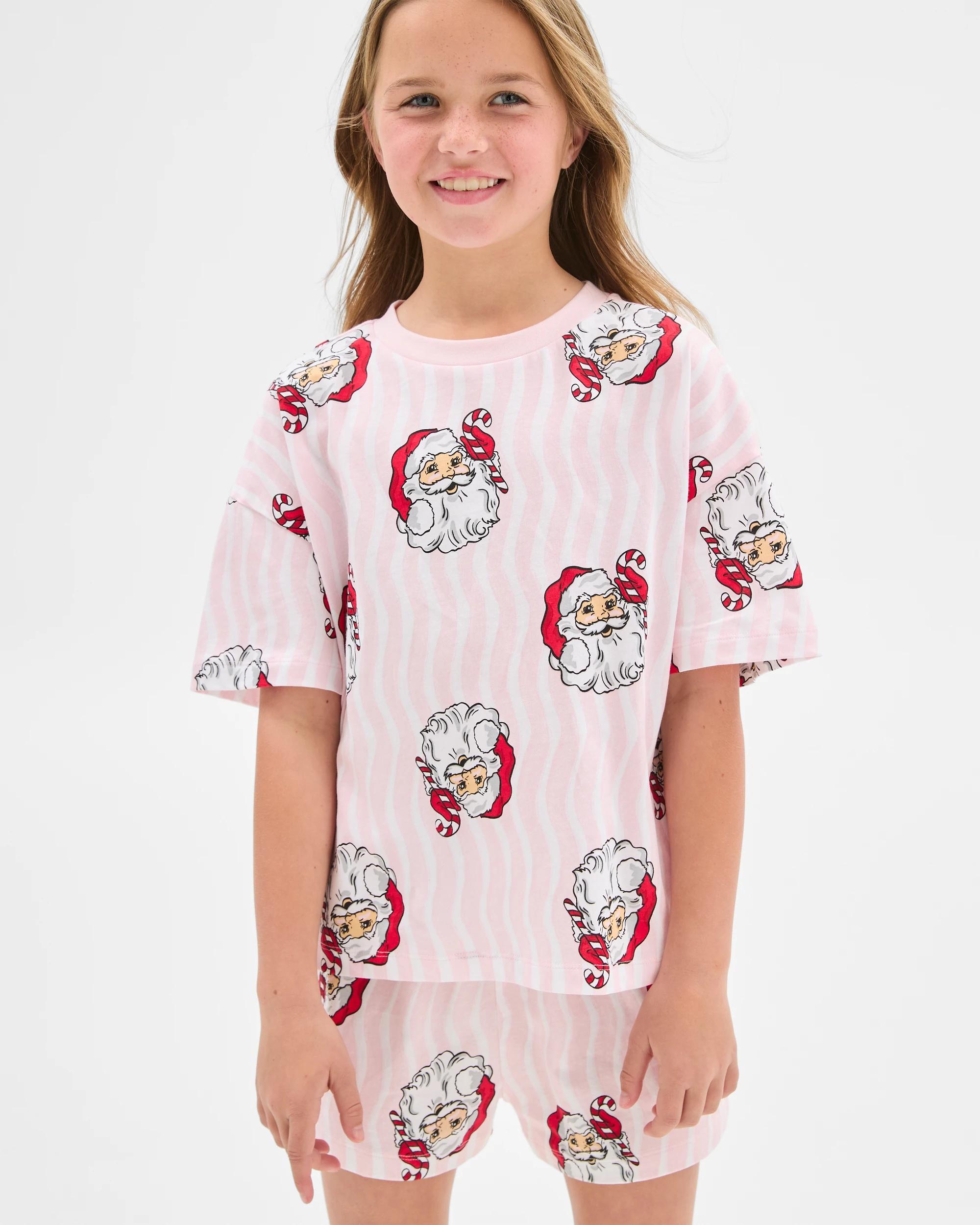 1 Target Family Matching Christmas Santa Australian Cotton Older Girls Pyjama Set SANTA, 1 of 9