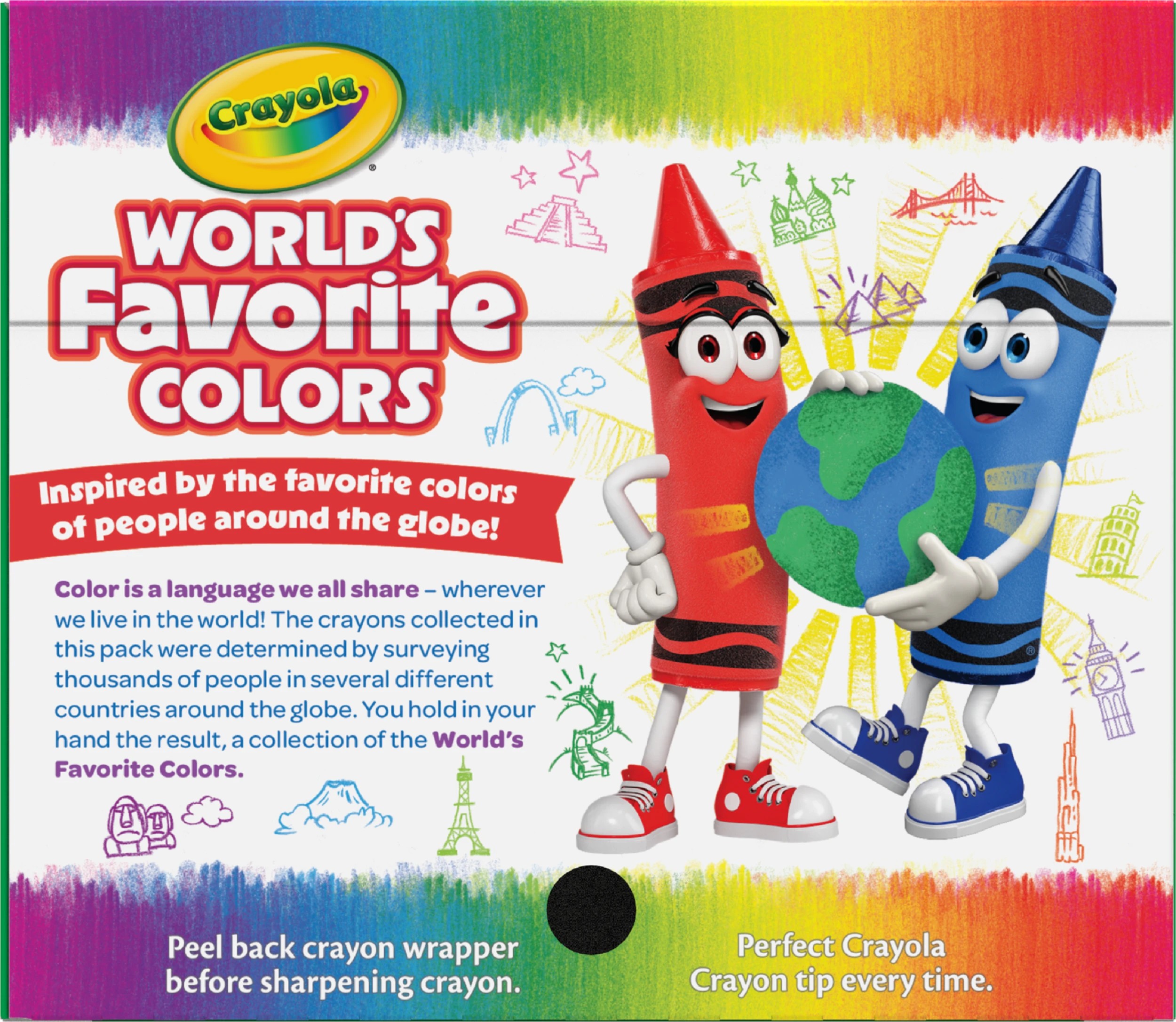 3 Crayola 64 Pack World's Favourite Colours Crayons, 3 of 5