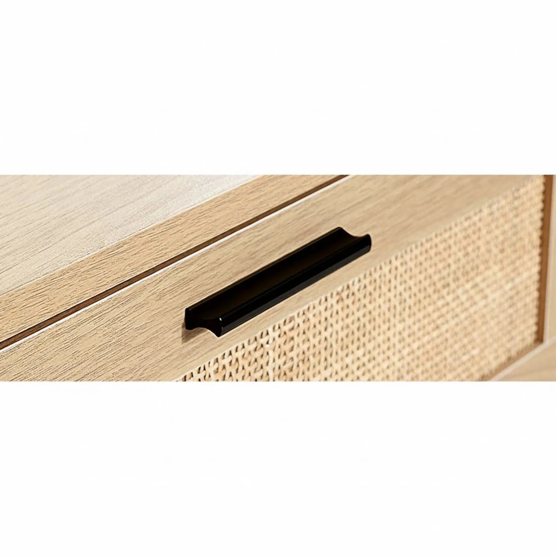 4 Artiss 4 Chest of Drawers Rattan Tallboy - Natural, 4 of 5