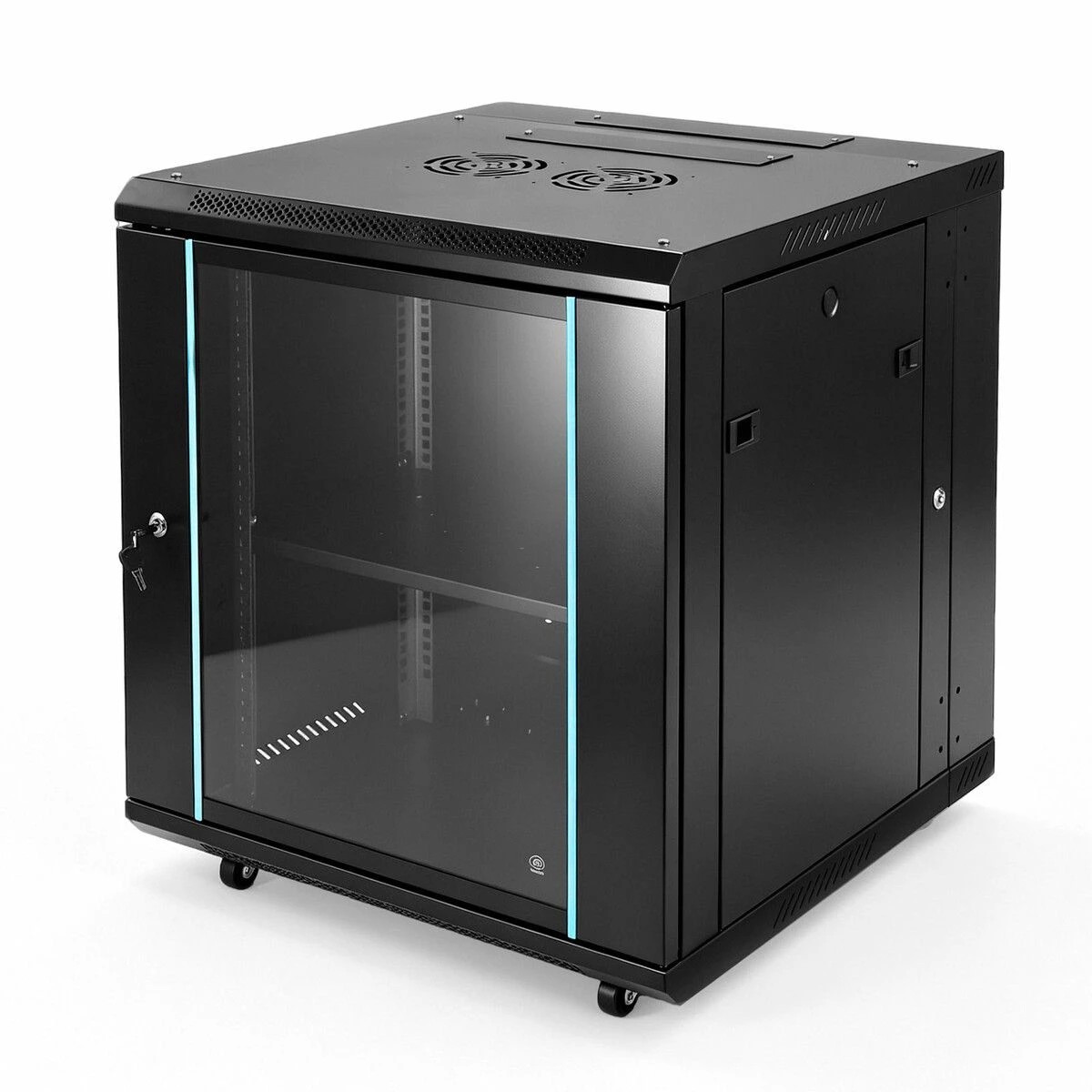 6 Ausway 12U Network Server Rack Cabinet 600mm Deep 23 Inch IT Computer Data Case with Dual Lockable Doors, 6 of 7