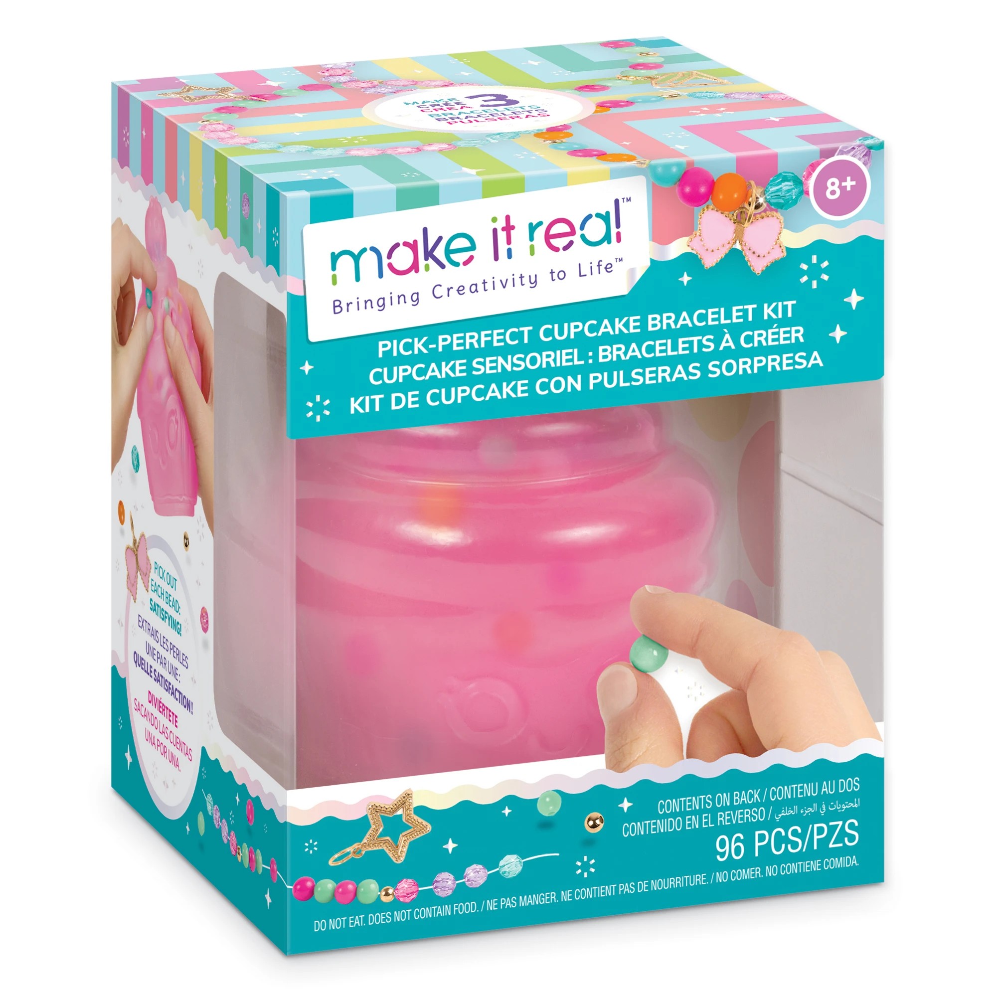1 96 Piece Make It Real Pick Cupcake Bracelet Kit, 1 of 5