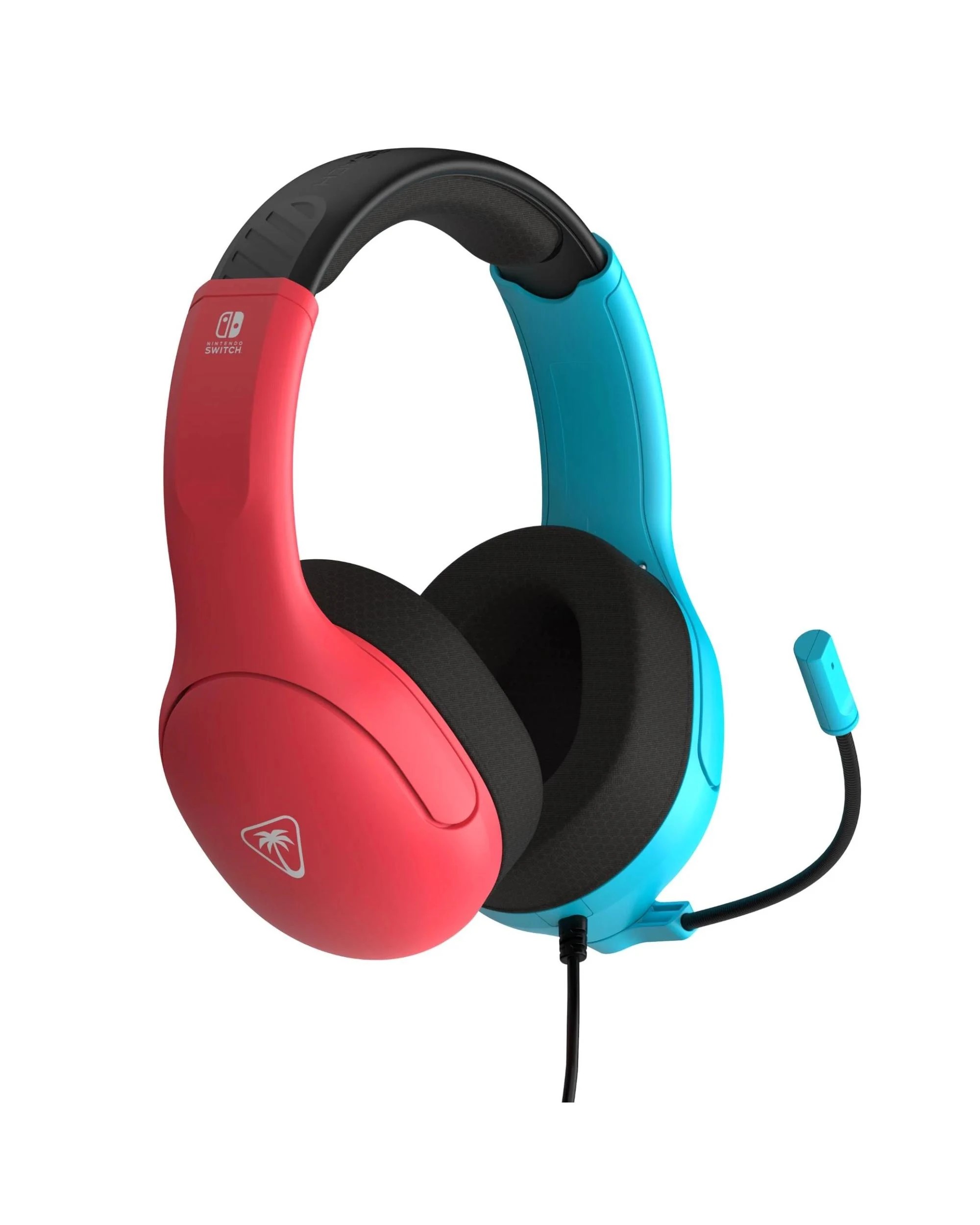 2 Turtle Beach Airlite Fit Wired Gaming Headset for Nintendo Switch - Neon Blue and Red - Multi, 2 of 7