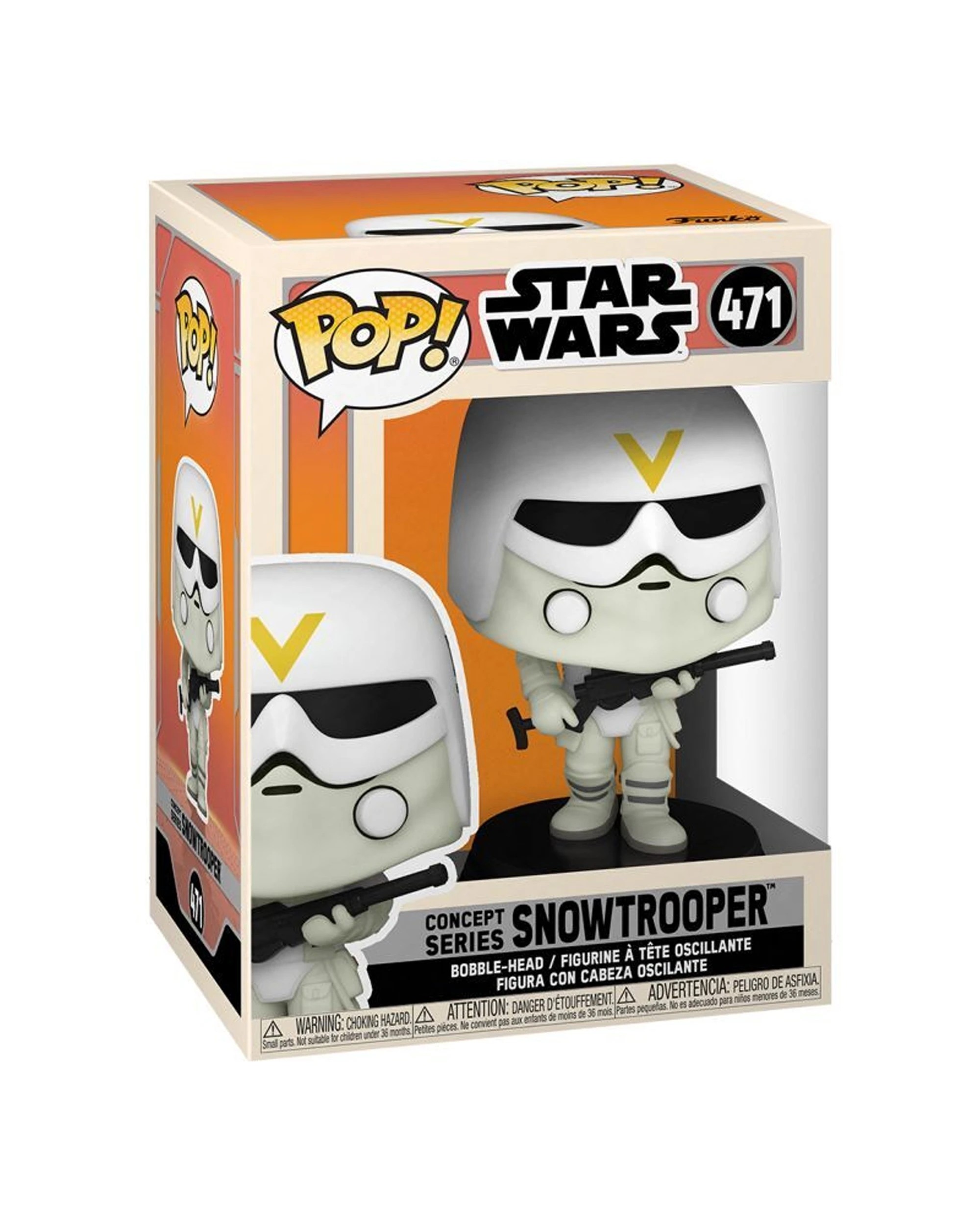 2 Pop Vinyl Figurine Star Wars - Snowtrooper Concept 10cm Vinyl Collectible - White, 2 of 3
